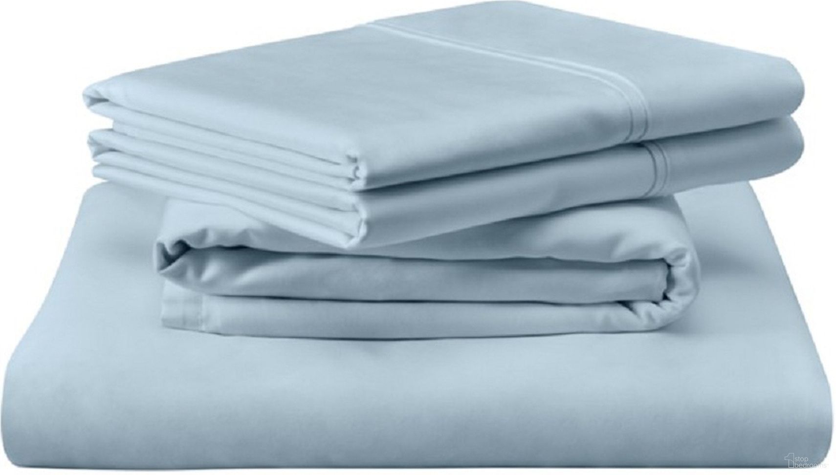 The appearance of 400 Thread Count Egyptian Split California King Cotton Sheet Set In Sleepy Blue designed by Tempur-Pedic in the modern / contemporary interior design. This sleepy blue piece of furniture was selected by 1StopBedrooms from Luxe Egyptian Collection to add a touch of cosiness and style into your home. Sku: 40101332. Material: Cotton. Bed Size: Split California King.