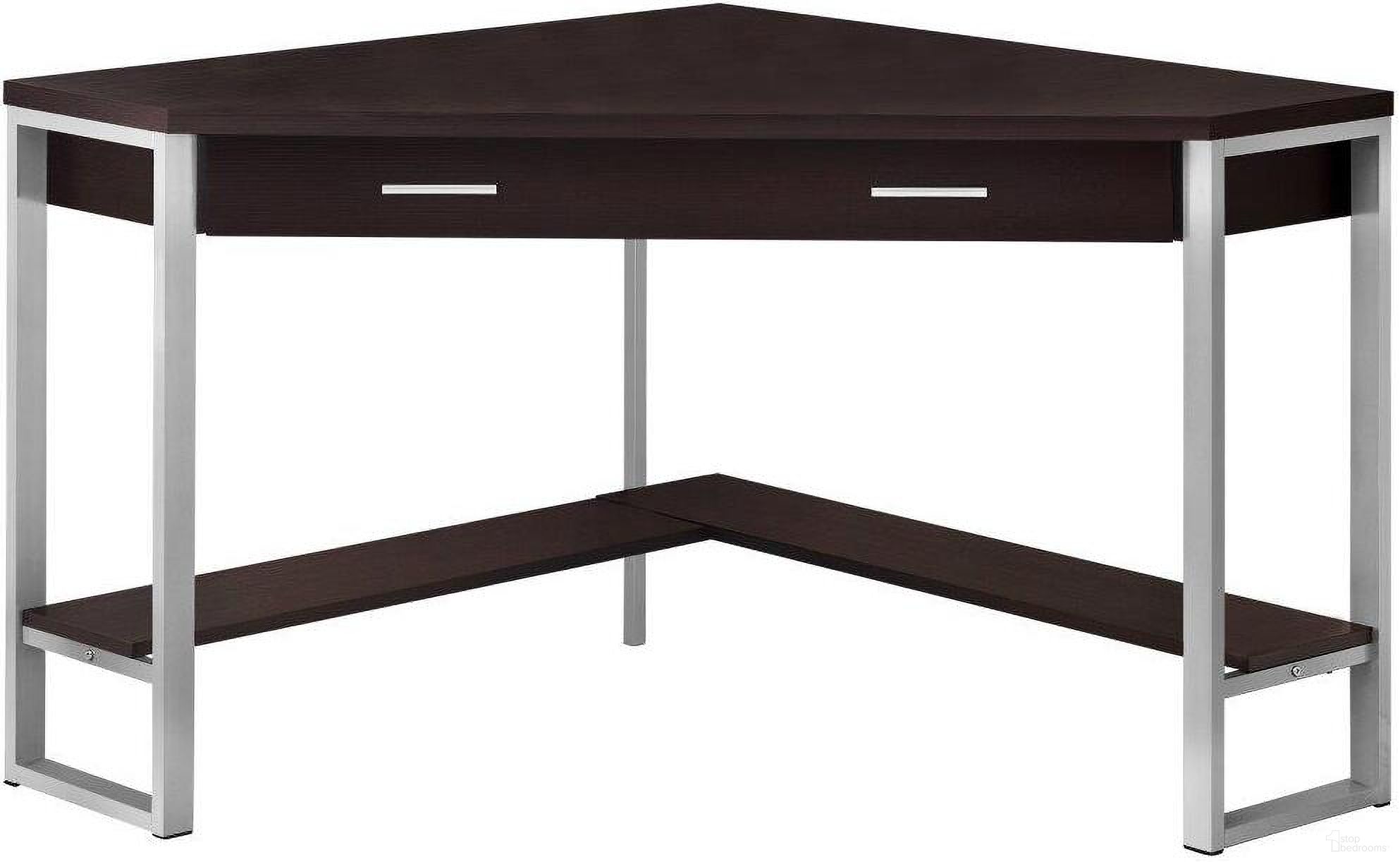 42 Inch Computer Desk In Espresso Corner