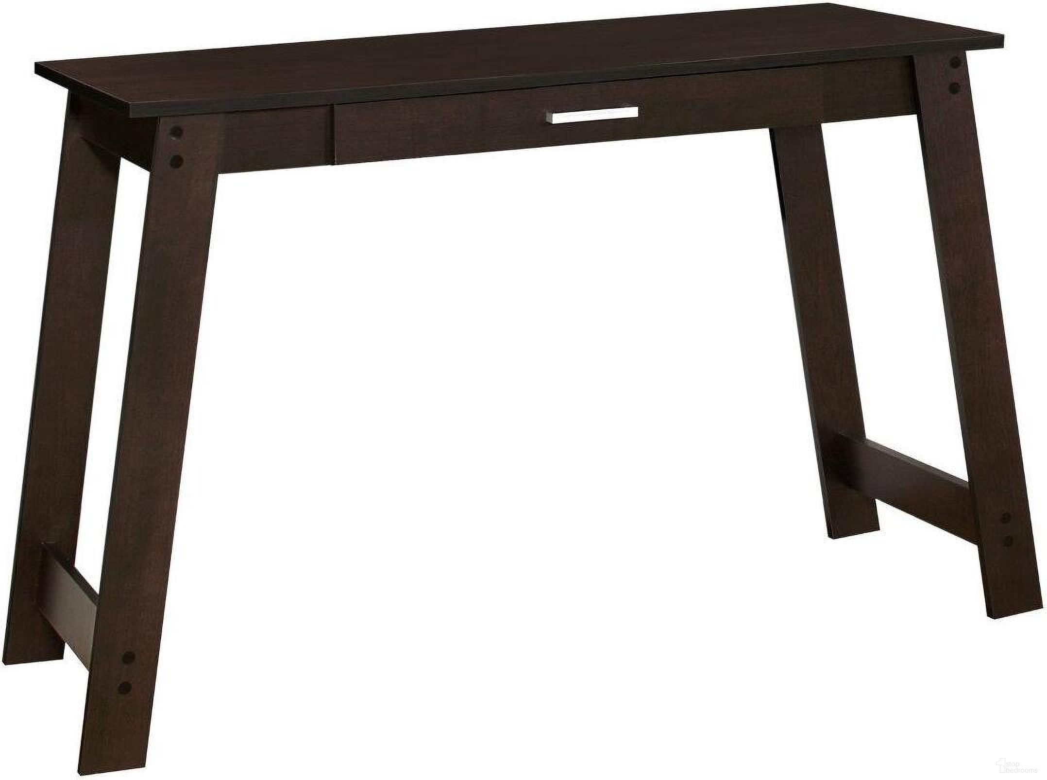 The appearance of 42 Inch Computer Desk In Espresso With A Storage Drawer designed by Monarch Specialties in the modern / contemporary interior design. This espresso piece of furniture  was selected by 1StopBedrooms from  to add a touch of cosiness and style into your home. Sku: I 7190. Material: Wood.