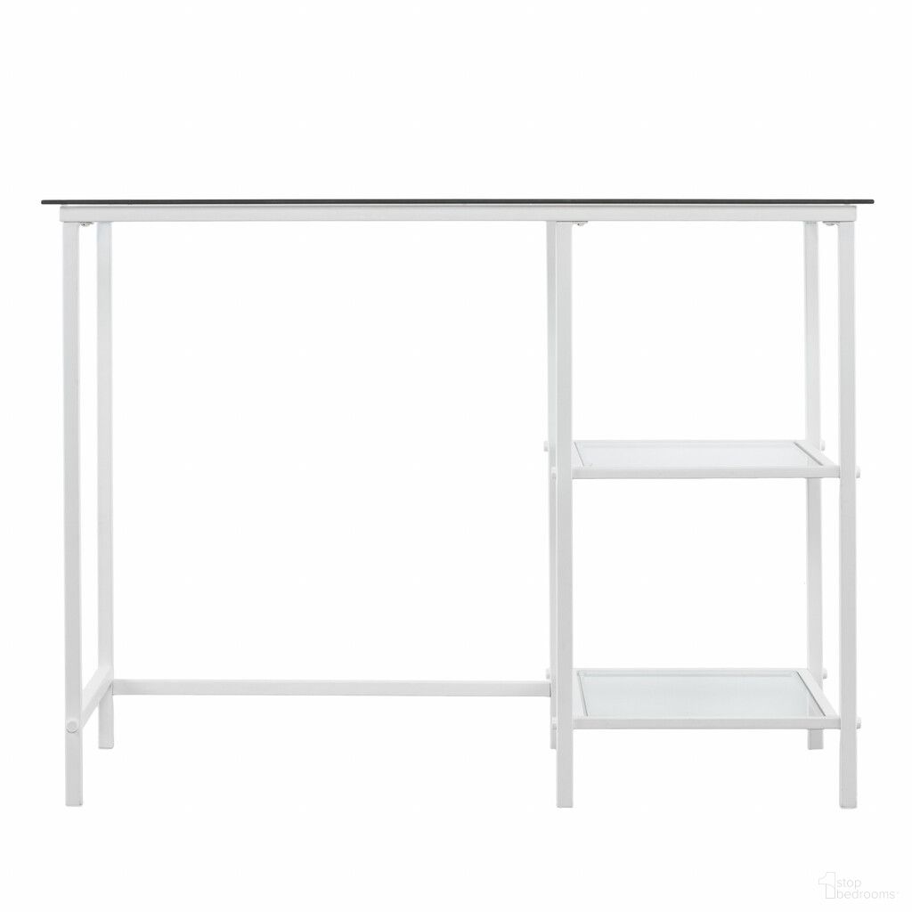 The appearance of 42 Inch Glass Writing Desk In White and Clear designed by Homeroots in the modern / contemporary interior design. This white/clear piece of furniture was selected by 1StopBedrooms from to add a touch of cosiness and style into your home. Sku: 402045. Material: Glass.