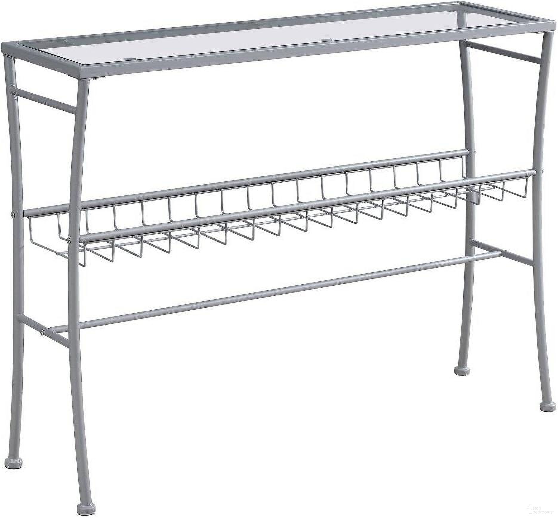 The appearance of 42 Inch Silver Tempered Glass Hall Console designed by Monarch Specialties in the modern / contemporary interior design. This silver piece of furniture was selected by 1StopBedrooms from to add a touch of cosiness and style into your home. Sku: I 2128. Material: Metal.