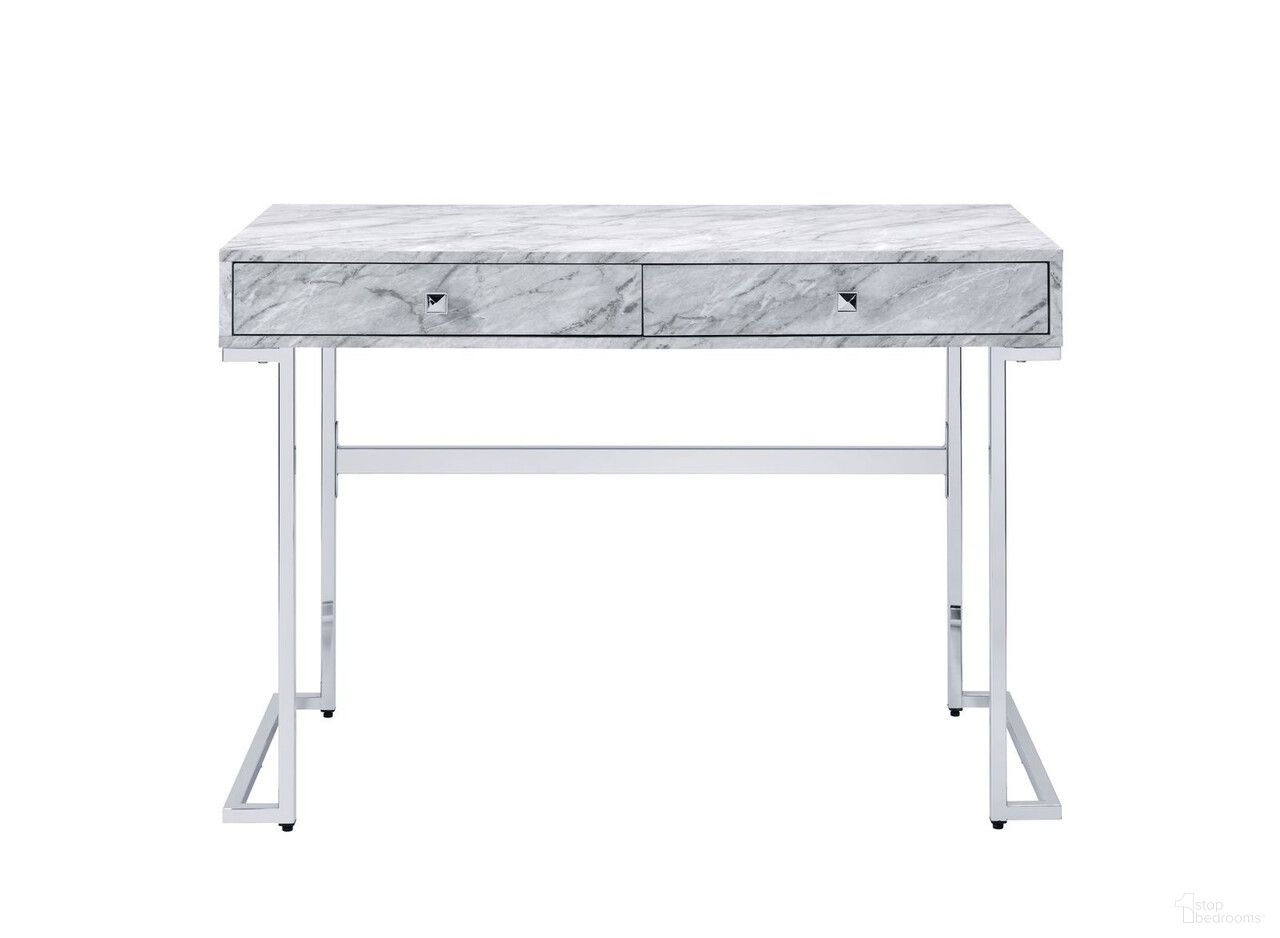 The appearance of 42 Inch Writing Desk with Two Drawers In White designed by Homeroots in the modern / contemporary interior design. This white piece of furniture was selected by 1StopBedrooms from to add a touch of cosiness and style into your home. Sku: 491419.
