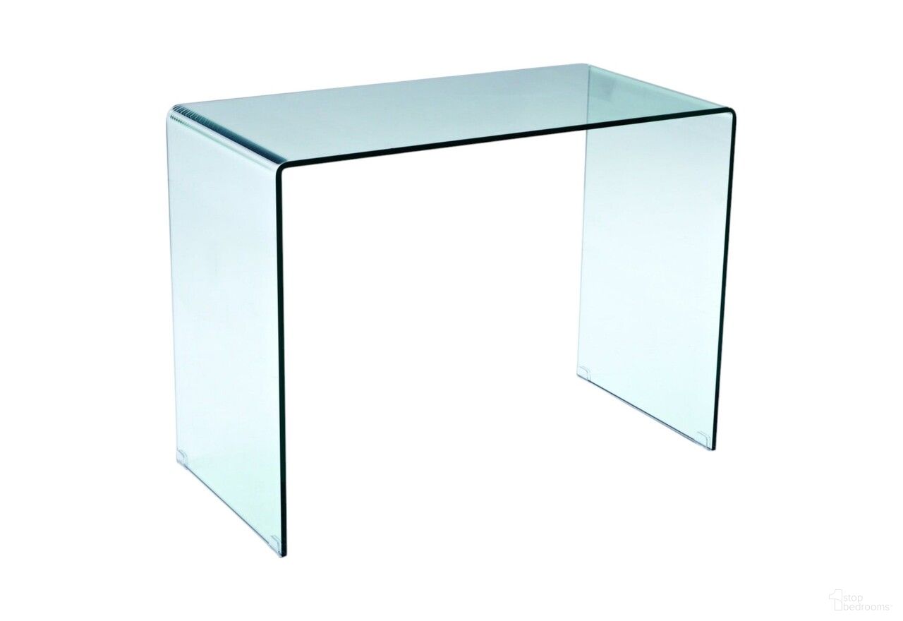 The appearance of 43 Inch Glass Computer Desk In Clear designed by Homeroots in the modern / contemporary interior design. This clear piece of furniture was selected by 1StopBedrooms from to add a touch of cosiness and style into your home. Sku: 554196. Material: Glass.