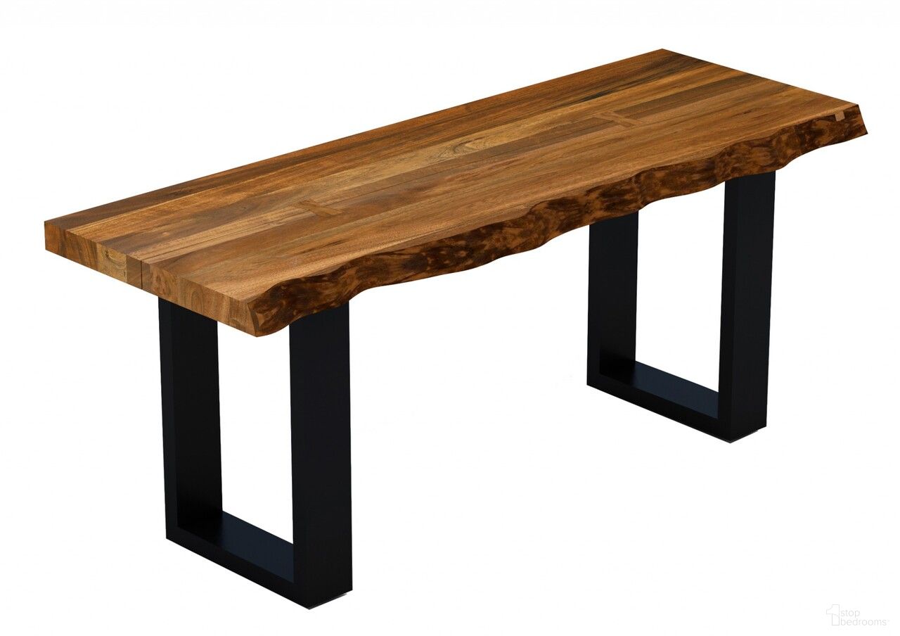 The appearance of 43 Inch Solid Wood Dining Bench In Black and Brown designed by Homeroots in the transitional interior design. This black and brown piece of furniture was selected by 1StopBedrooms from to add a touch of cosiness and style into your home. Sku: 379795. Material: Solid Wood.