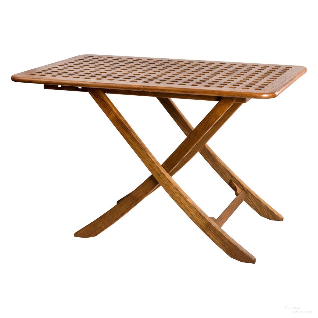 The appearance of 43 Inch Solid Wood Folding Outdoor Side Table In Brown designed by Homeroots in the rustic / southwestern interior design. This brown piece of furniture  was selected by 1StopBedrooms from  to add a touch of cosiness and style into your home. Sku: 479053. Material: Solid Wood.