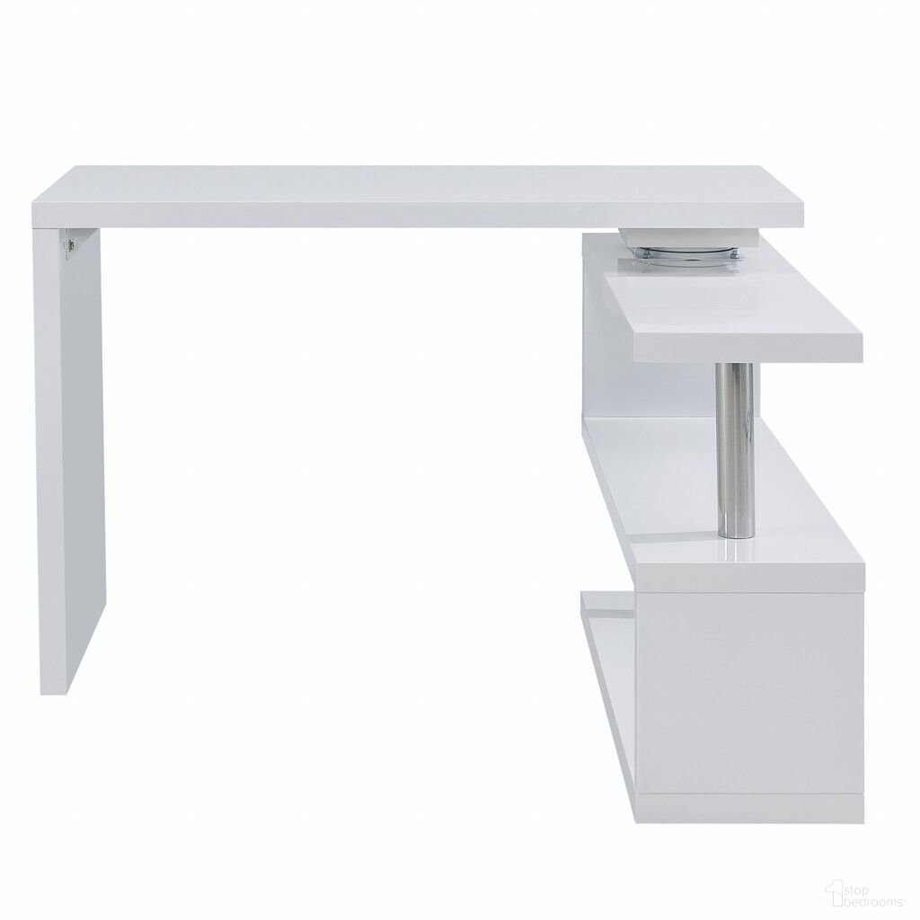 The appearance of 45 Inch Corner Writing Desk In White designed by Homeroots in the modern / contemporary interior design. This white piece of furniture was selected by 1StopBedrooms from to add a touch of cosiness and style into your home. Sku: 402049. Material: Wood.