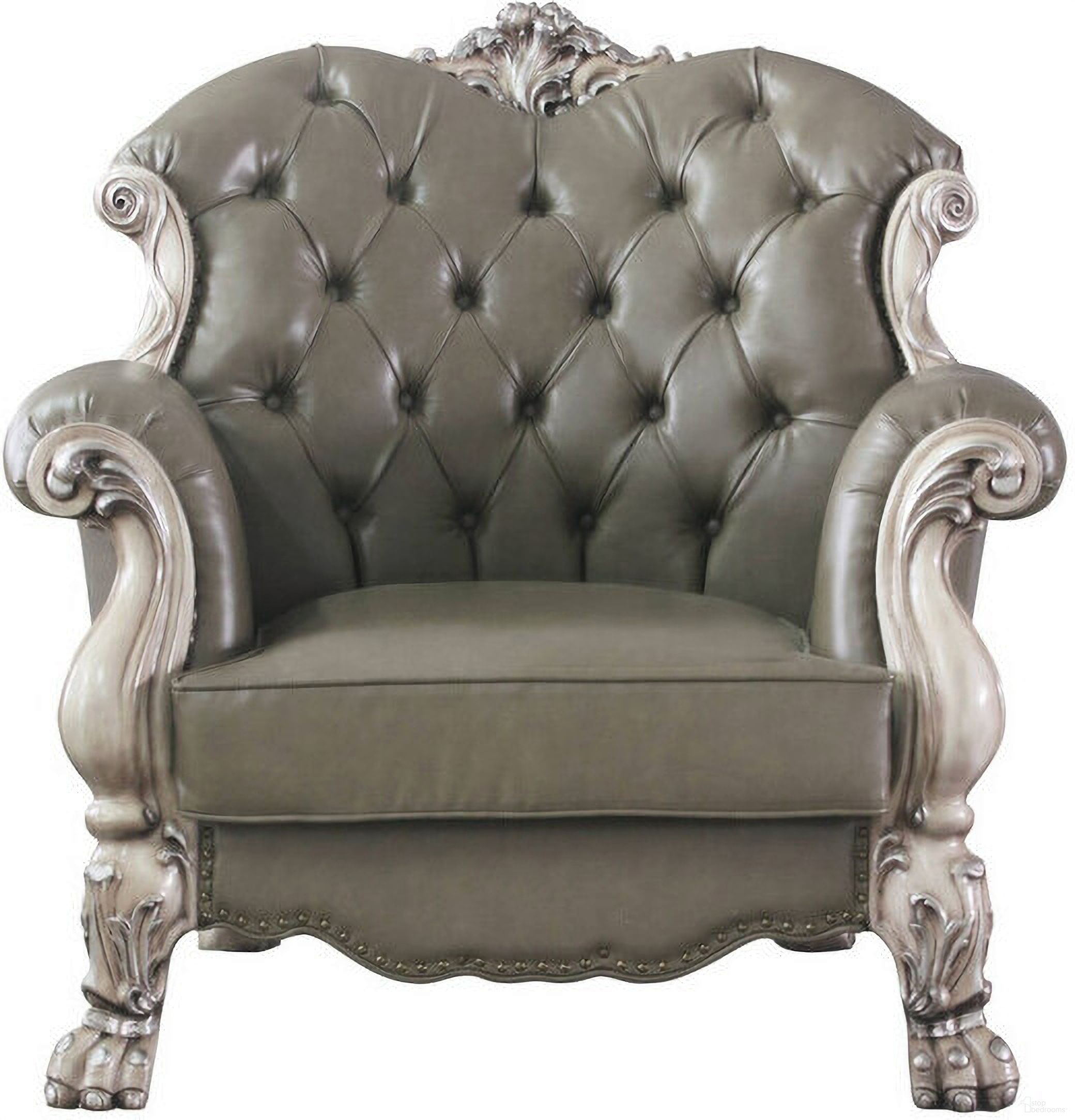 The appearance of 45 Inch Faux Leather Arm Chair In Champagne designed by Homeroots in the modern / contemporary interior design. This champagne piece of furniture was selected by 1StopBedrooms from to add a touch of cosiness and style into your home. Sku: 491102. Material: Faux Leather.