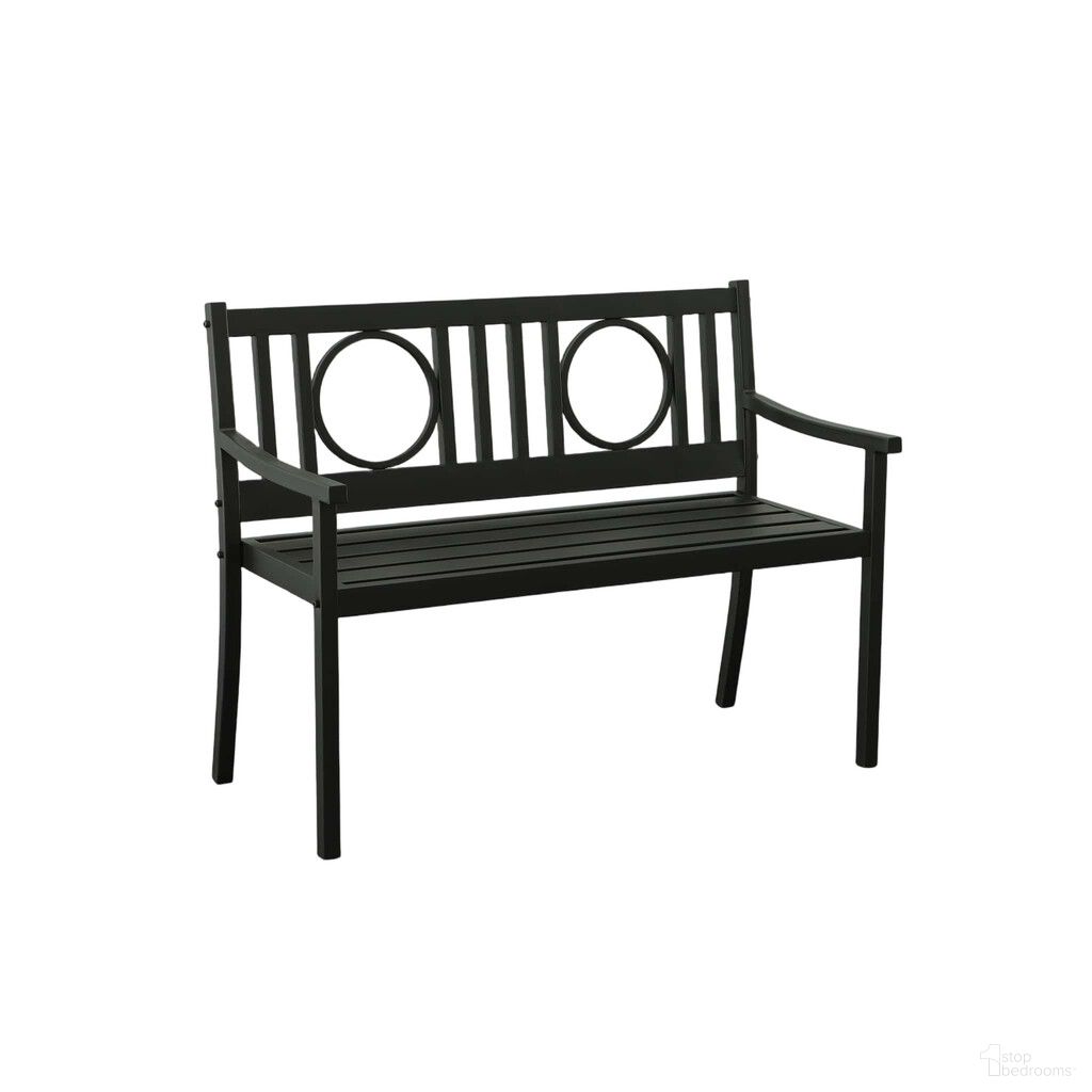 The appearance of 45 Inch Metal Geometric Back Garden Patio Bench In Black designed by Homeroots in the modern / contemporary interior design. This black piece of furniture was selected by 1StopBedrooms from to add a touch of cosiness and style into your home. Sku: 611609. Material: Metal.