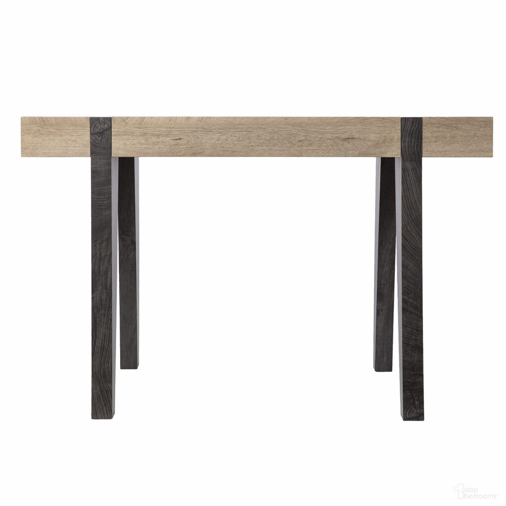 The appearance of 45 Inch Writing Desk In Natural and Dark Brown designed by Homeroots in the transitional interior design. This natural and dark brown piece of furniture was selected by 1StopBedrooms from to add a touch of cosiness and style into your home. Sku: 402061. Material: Wood.