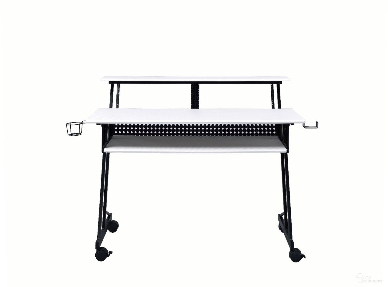 The appearance of 47 Inch Computer Desk In White and Black designed by Homeroots in the modern / contemporary interior design. This white and black piece of furniture was selected by 1StopBedrooms from to add a touch of cosiness and style into your home. Sku: 491456. Material: Wood.