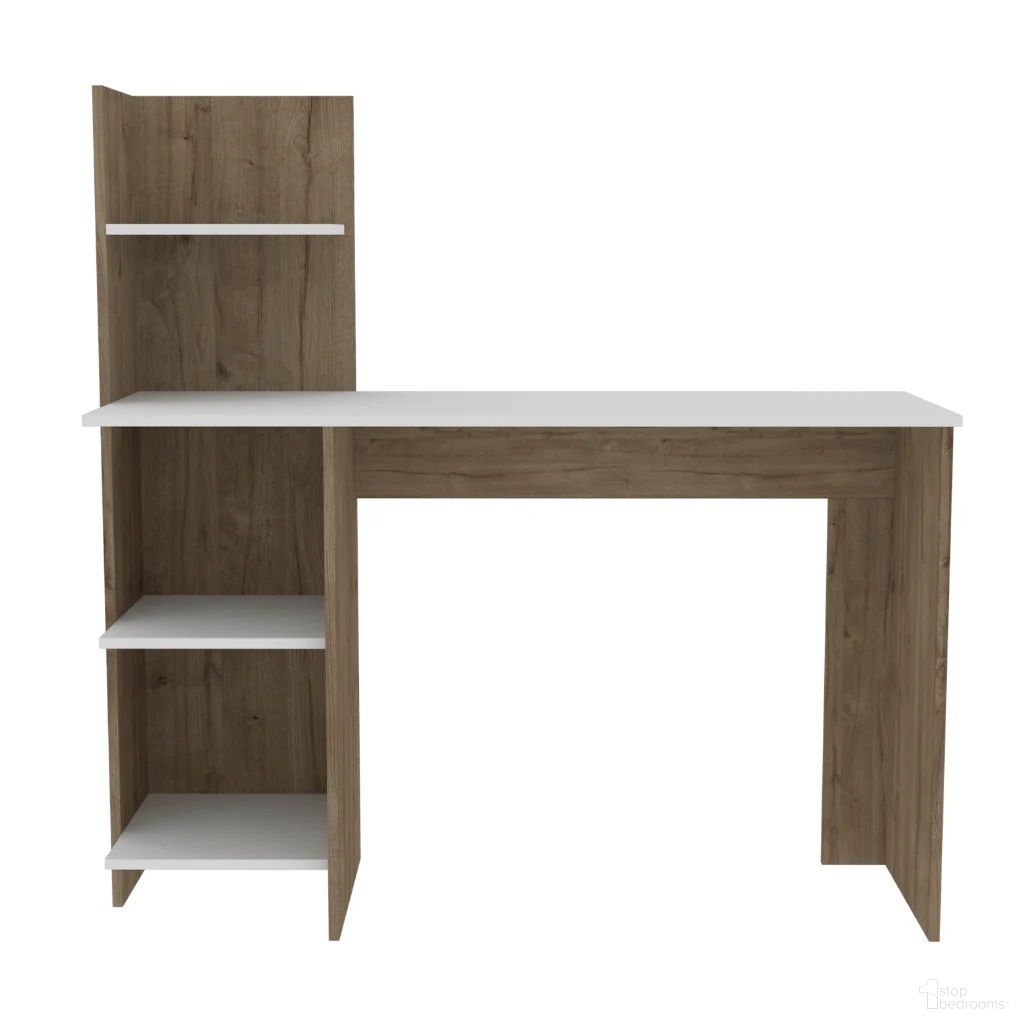 The appearance of 47 Inch Computer Desk In White and Brown designed by Homeroots in the modern / contemporary interior design. This white and brown piece of furniture was selected by 1StopBedrooms from to add a touch of cosiness and style into your home. Sku: 403837. Material: Wood.