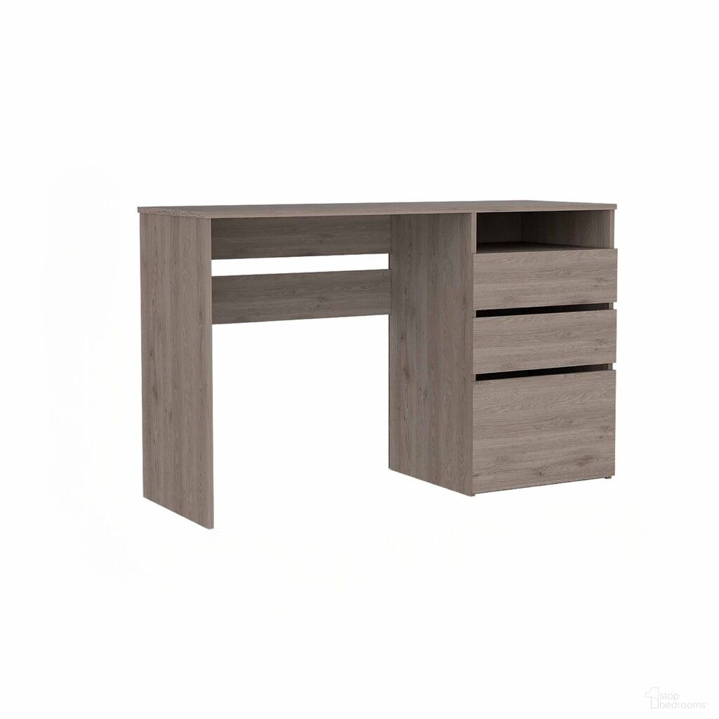 The appearance of 47 Inch Computer Desk with Three Drawers In Light Gray designed by Homeroots in the modern / contemporary interior design. This light gray piece of furniture was selected by 1StopBedrooms from to add a touch of cosiness and style into your home. Sku: 403806. Material: Wood.