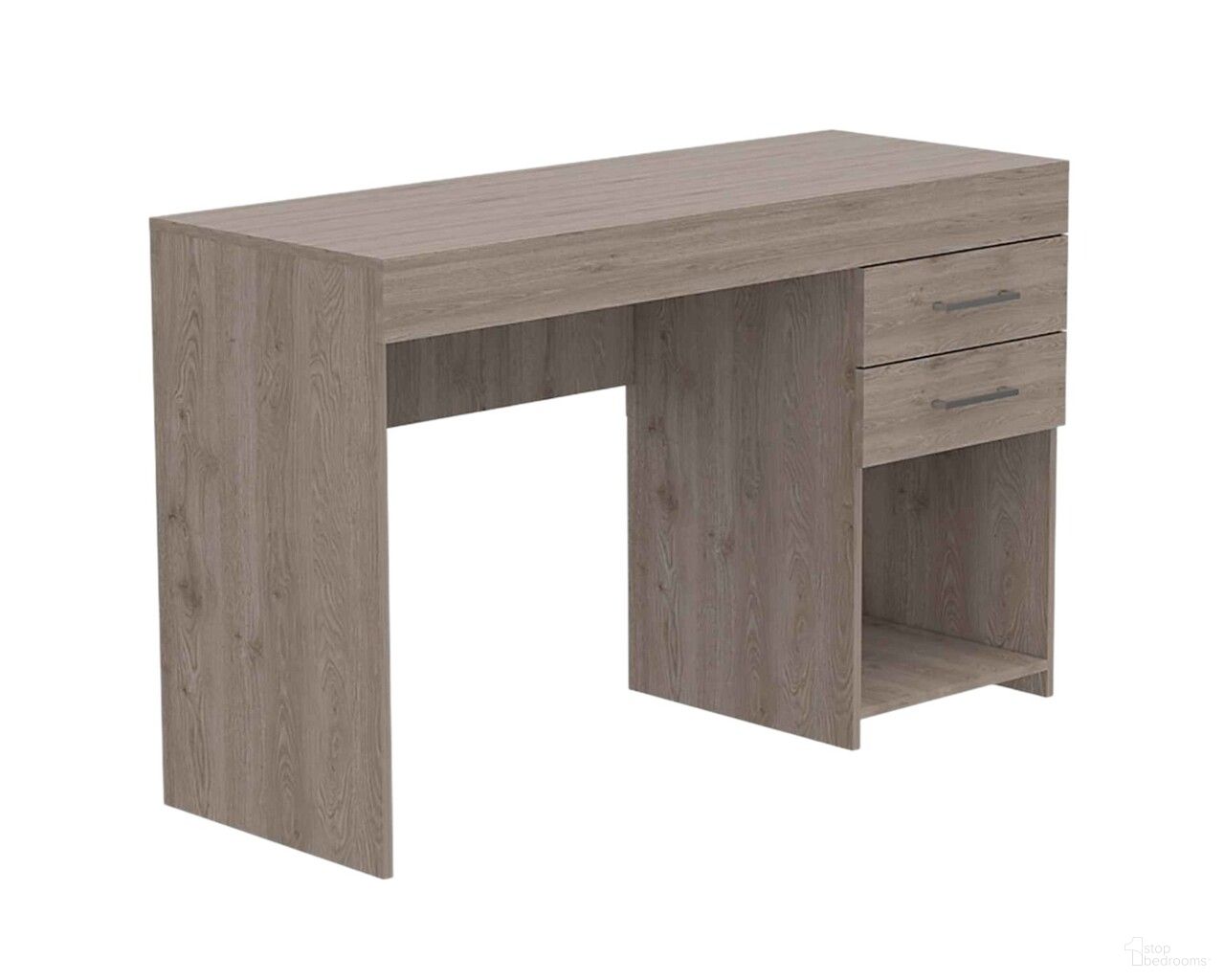 The appearance of 47 Inch Computer Desk with Two Drawers In Light Gray designed by Homeroots in the modern / contemporary interior design. This light gray piece of furniture was selected by 1StopBedrooms from to add a touch of cosiness and style into your home. Sku: 403781. Material: Wood.