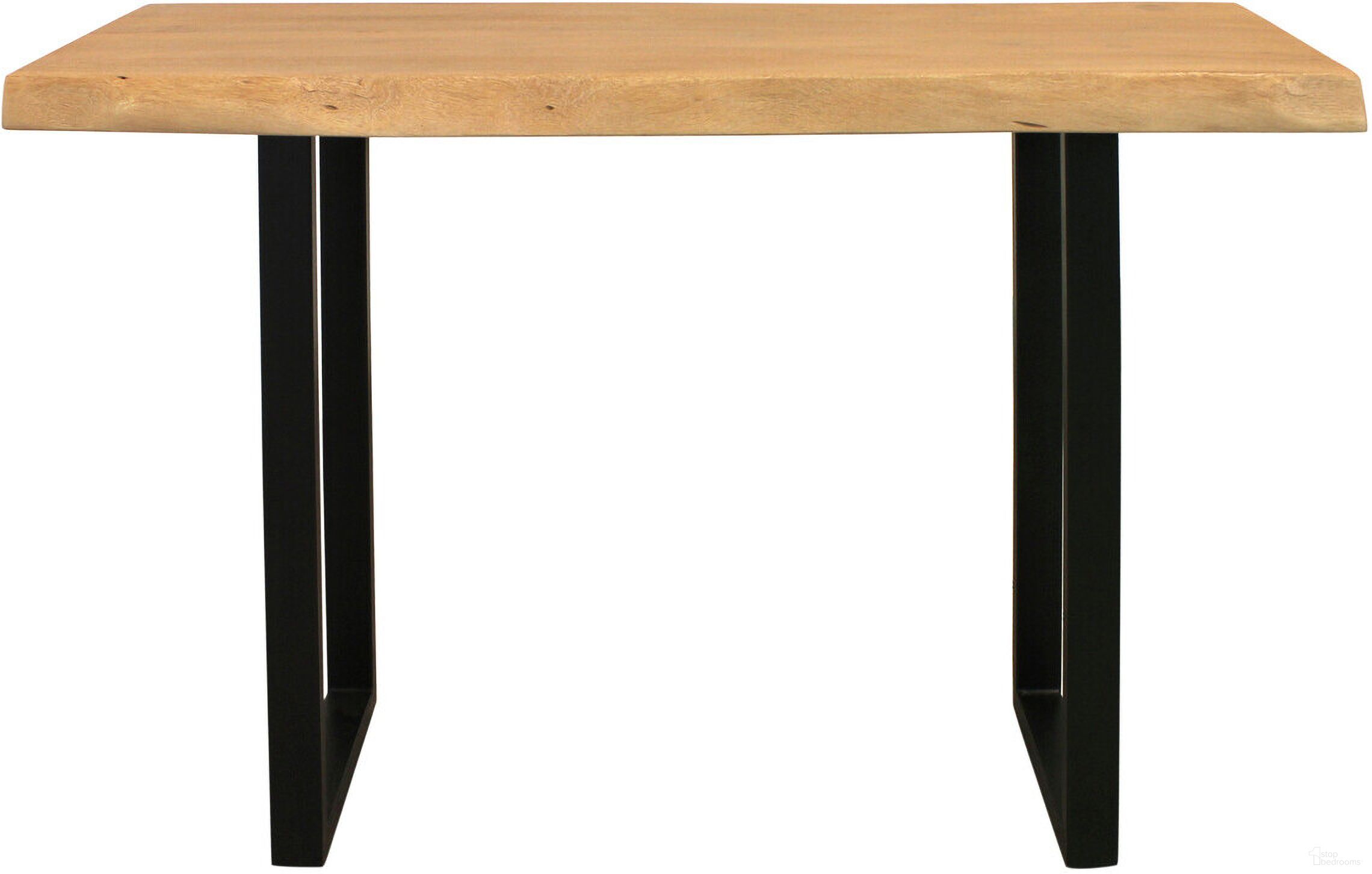 The appearance of 47 Inch Solid Wood and Metal Live Edge Console Table In Black and Natural designed by Homeroots in the rustic / southwestern interior design. This black and natural piece of furniture  was selected by 1StopBedrooms from  to add a touch of cosiness and style into your home. Sku: 604538. Material: Wood.