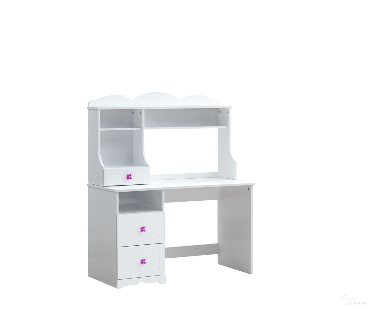 The appearance of 47 Inch Wood Writing Desk with Two Drawers In White designed by Homeroots in the modern / contemporary interior design. This white piece of furniture was selected by 1StopBedrooms from to add a touch of cosiness and style into your home. Sku: 491389. Material: Wood.