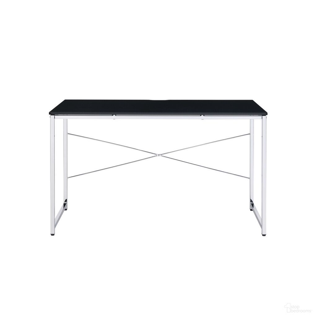 The appearance of 47 Inch Writing Desk In Silver and Black designed by Homeroots in the modern / contemporary interior design. This silver and black piece of furniture was selected by 1StopBedrooms from to add a touch of cosiness and style into your home. Sku: 491496. Material: Metal.