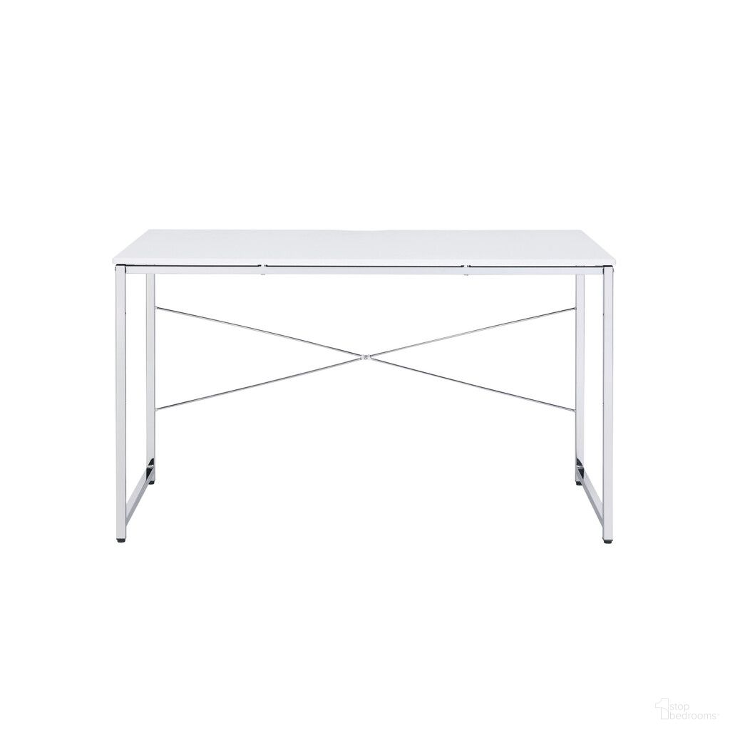 The appearance of 47 Inch Writing Desk In White and Silver designed by Homeroots in the modern / contemporary interior design. This white and silver piece of furniture was selected by 1StopBedrooms from to add a touch of cosiness and style into your home. Sku: 491488. Material: Metal.