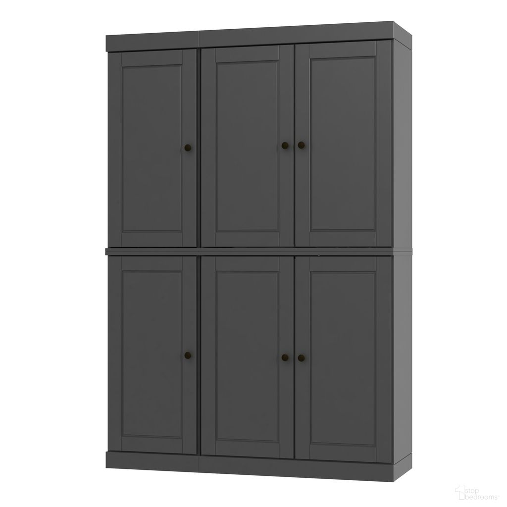 The appearance of 48.5 Inch Pantry Cabinet with Raised Panel Doors and 2-Drawers In Gray designed by Palace Imports in the modern / contemporary interior design. This gray piece of furniture was selected by 1StopBedrooms from to add a touch of cosiness and style into your home. Sku: 9525. Material: Solid Pine Wood.