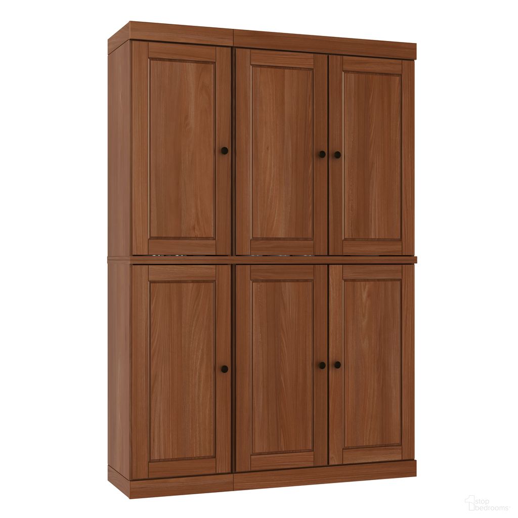 The appearance of 48.5 Inch Pantry Cabinet with Raised Panel Doors and 2-Drawers In Mocha designed by Palace Imports in the modern / contemporary interior design. This mocha piece of furniture was selected by 1StopBedrooms from to add a touch of cosiness and style into your home. Sku: 9523. Material: Solid Pine Wood.