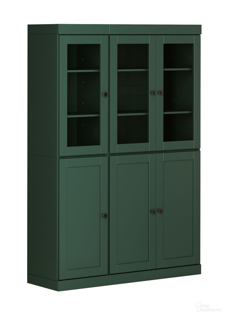 The appearance of 48.5 Inch Pantry Cabinet with Shaker and 2-Drawers In Green designed by Palace Imports in the modern / contemporary interior design. This green piece of furniture  was selected by 1StopBedrooms from  to add a touch of cosiness and style into your home. Sku: 332-12. Material: Solid Pine Wood.
