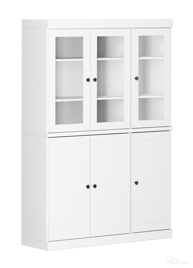 The appearance of 48.5 Inch Pantry China Cabinet with Raised Panel and Clear Glass Doors In White designed by Palace Imports in the modern / contemporary interior design. This white piece of furniture was selected by 1StopBedrooms from to add a touch of cosiness and style into your home. Sku: 9511. Material: Solid Pine Wood.