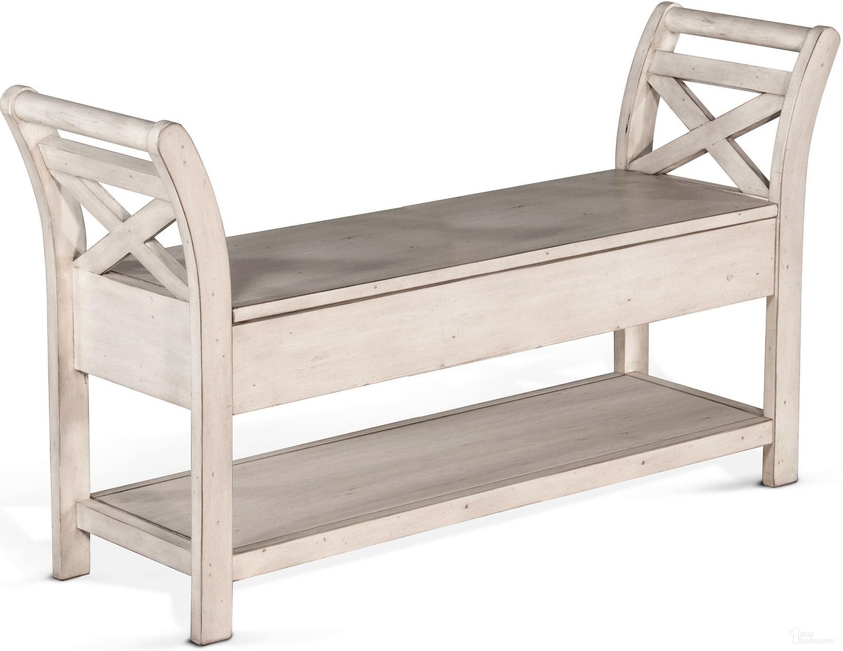 The appearance of 48 Inch Accent Bench with Storage In Marble White designed by Sunny Designs in the modern / contemporary interior design. This marble white piece of furniture was selected by 1StopBedrooms from 2075 Collection to add a touch of cosiness and style into your home. Sku: 2075MW-48. Material: Solid Wood.
