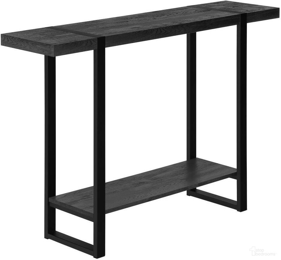 The appearance of 48 Inch Accent Table In Black Reclaimed Wood-Look And Black designed by Monarch Specialties in the modern / contemporary interior design. This black piece of furniture was selected by 1StopBedrooms from to add a touch of cosiness and style into your home. Sku: I 2861. Material: MDF.