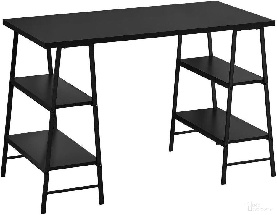 The appearance of 48 Inch Computer Desk In Black I 7522 designed by Monarch Specialties in the industrial interior design. This black piece of furniture was selected by 1StopBedrooms from to add a touch of cosiness and style into your home. Sku: I 7522. Material: Metal.