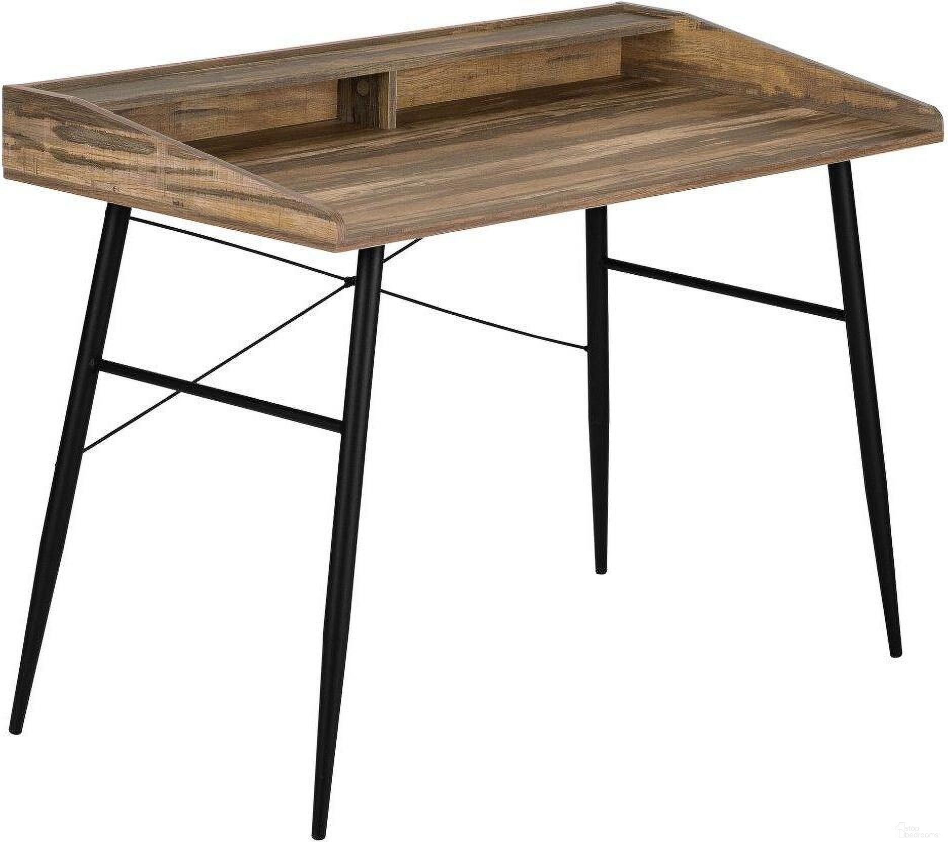 48 Inch Computer Desk In Brown Reclaimed Wood I 7538