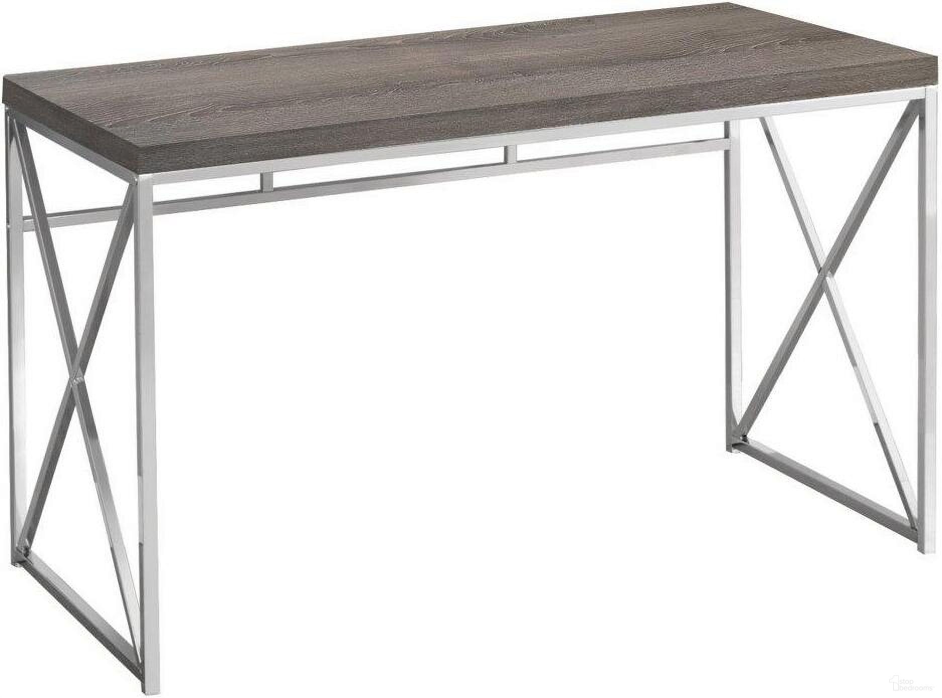 The appearance of 48 Inch Computer Desk In Dark Taupe I 7204 designed by Monarch Specialties in the modern / contemporary interior design. This dark taupe piece of furniture was selected by 1StopBedrooms from to add a touch of cosiness and style into your home. Sku: I 7204. Material: Metal.
