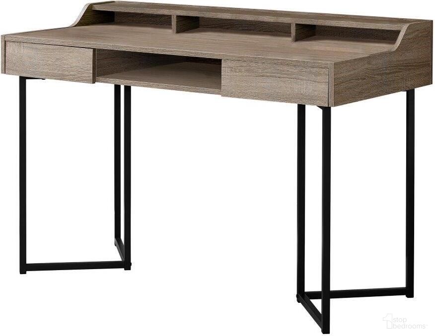 48 Inch Computer Desk In Dark Taupe I 7360