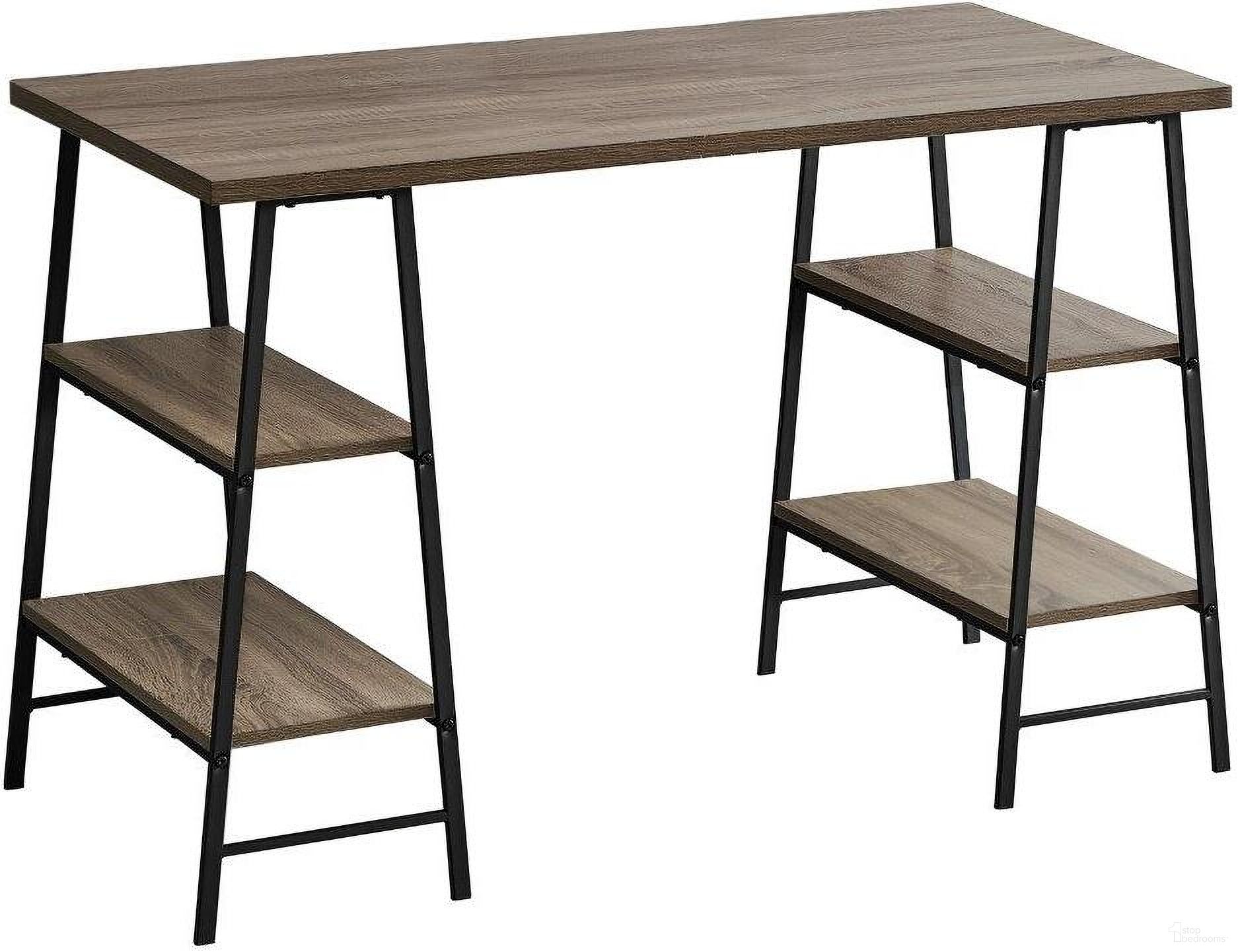 48 Inch Computer Desk In Dark Taupe I 7523