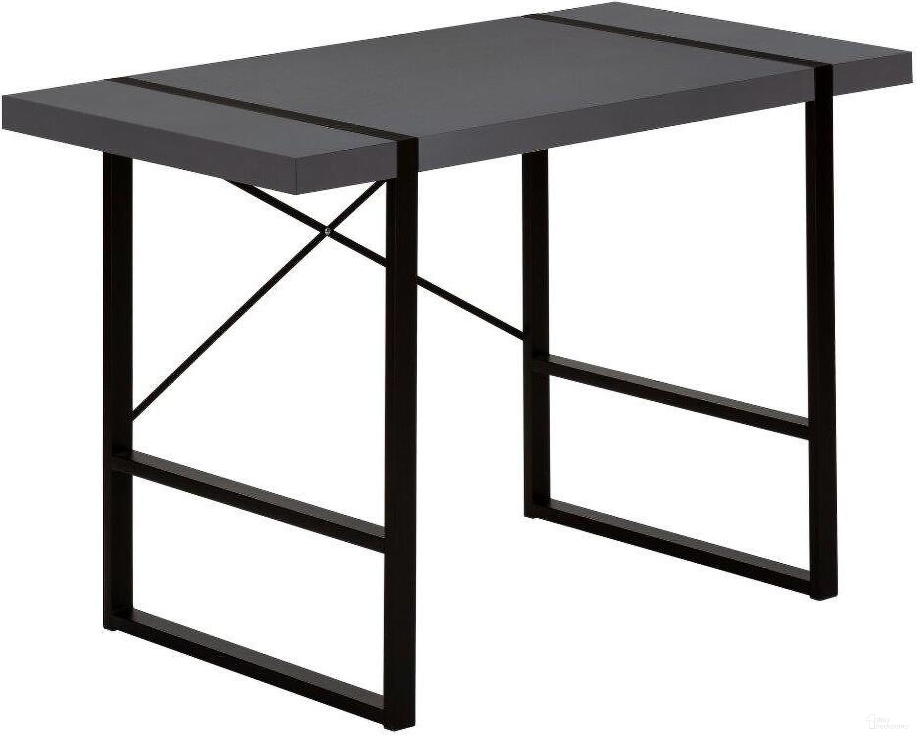 48 Inch Computer Desk In Dark Grey