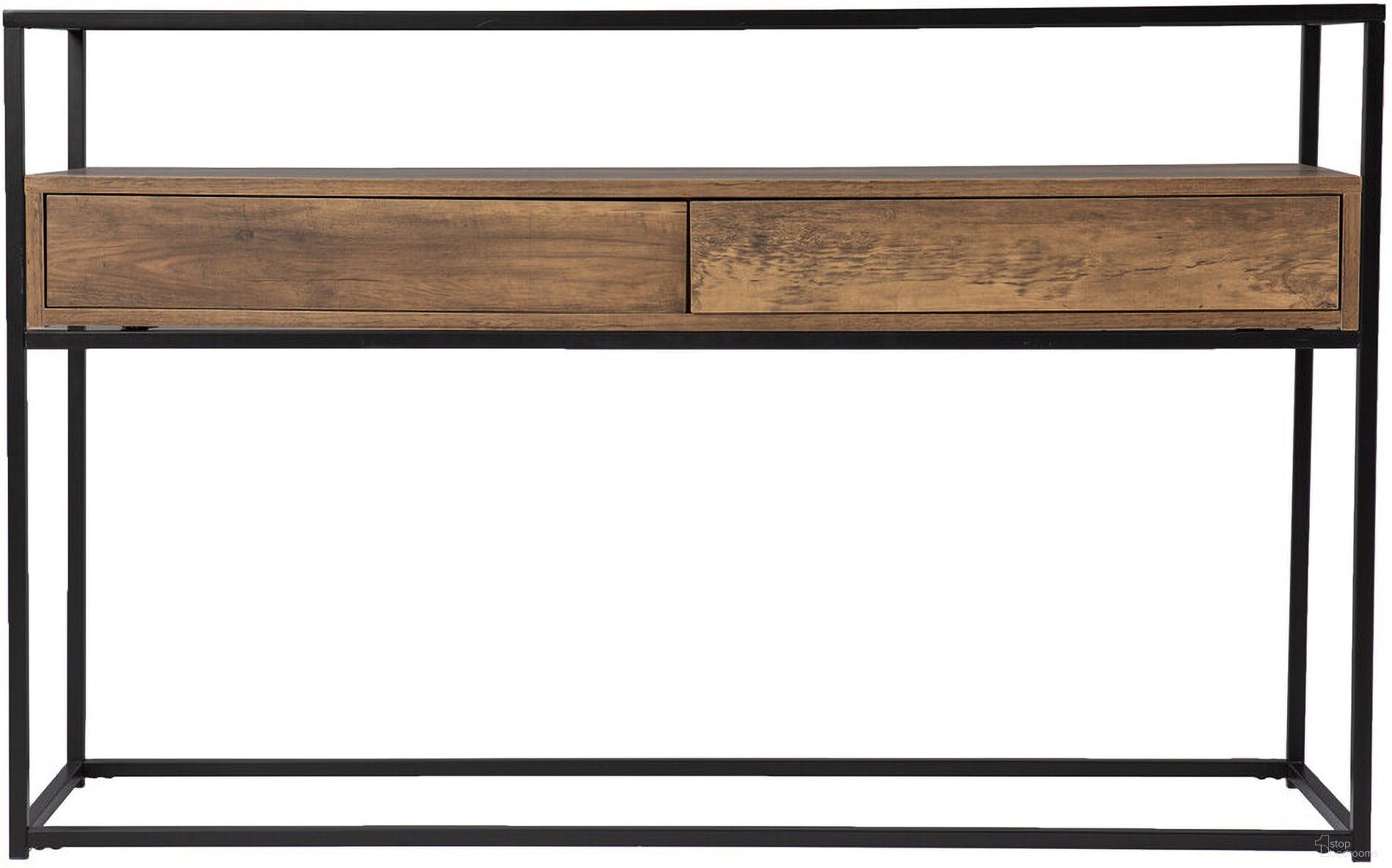 The appearance of 48 Inch Glass Frame Console Table with Storage with Storage In Clear and Black designed by Homeroots in the modern / contemporary interior design. This clear/black piece of furniture was selected by 1StopBedrooms from to add a touch of cosiness and style into your home. Sku: 402389. Material: Glass.