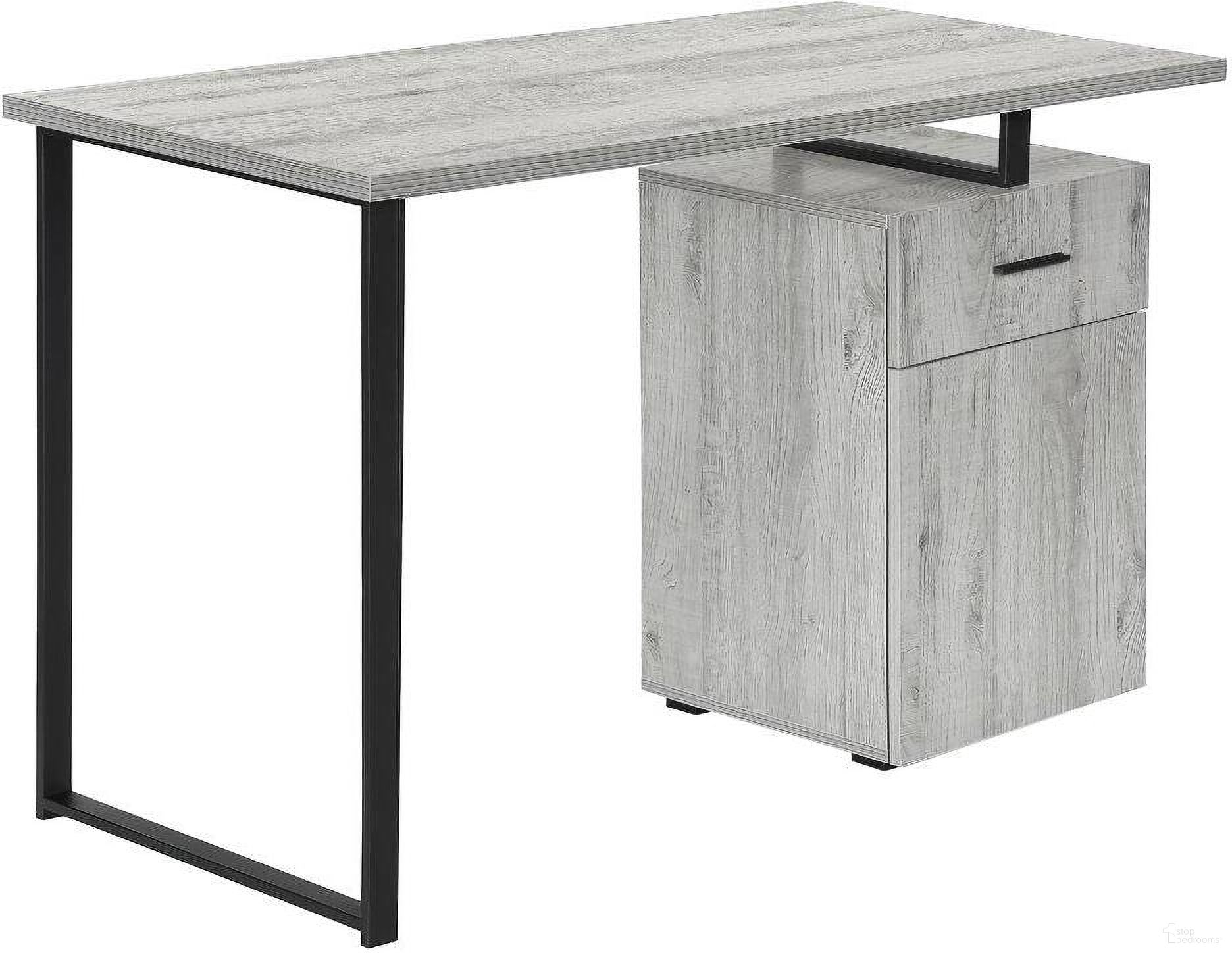 The appearance of 48 Inch Grey Left Or Right Facing Computer Desk designed by Monarch Specialties in the modern / contemporary interior design. This grey piece of furniture was selected by 1StopBedrooms from to add a touch of cosiness and style into your home. Sku: I 7763. Material: Metal.