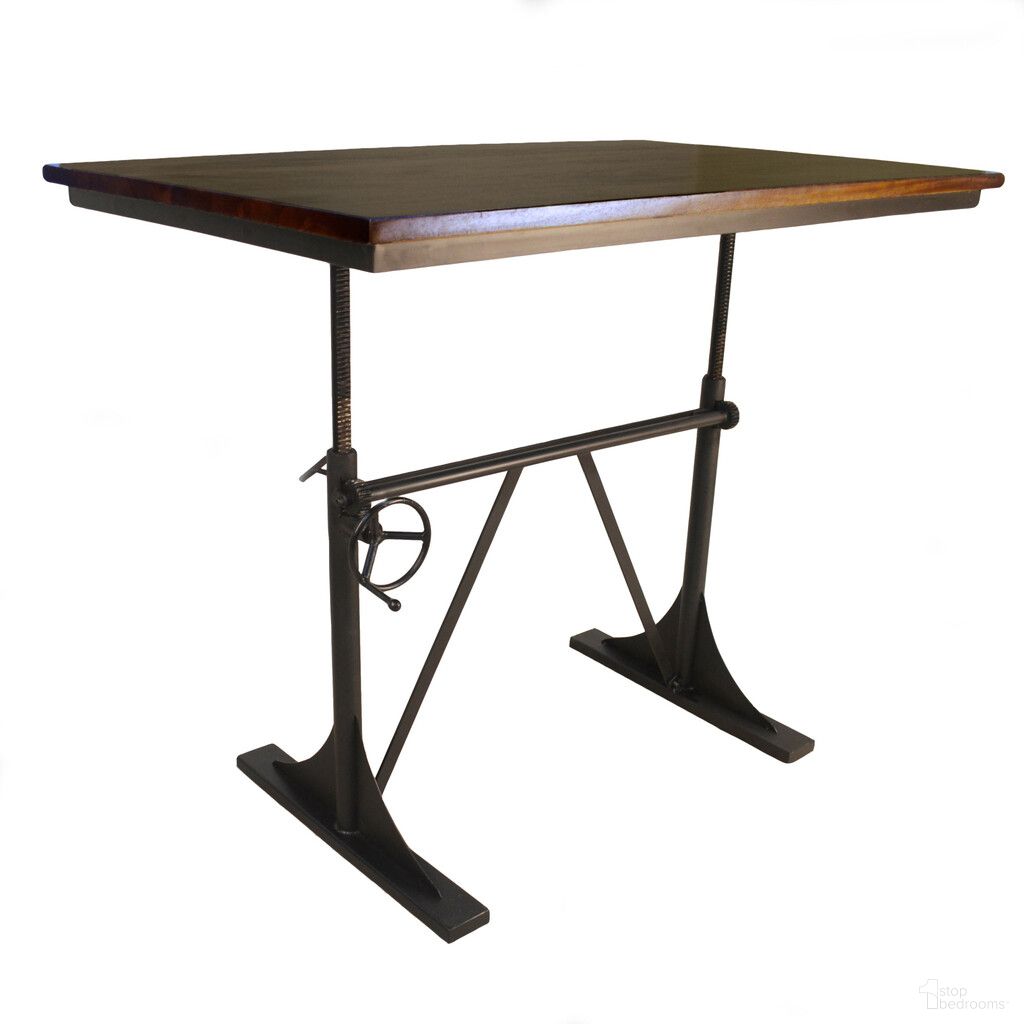 The appearance of 48 Inch Solid Wood and Iron Trestle Base Dining Table In Black and Brown designed by Homeroots in the rustic / southwestern interior design. This black and brown piece of furniture  was selected by 1StopBedrooms from  to add a touch of cosiness and style into your home. Sku: 517764. Table Base Style: Trestle. Material: Wood. Table Top Shape: Rectangular. Size: 30" x 48".