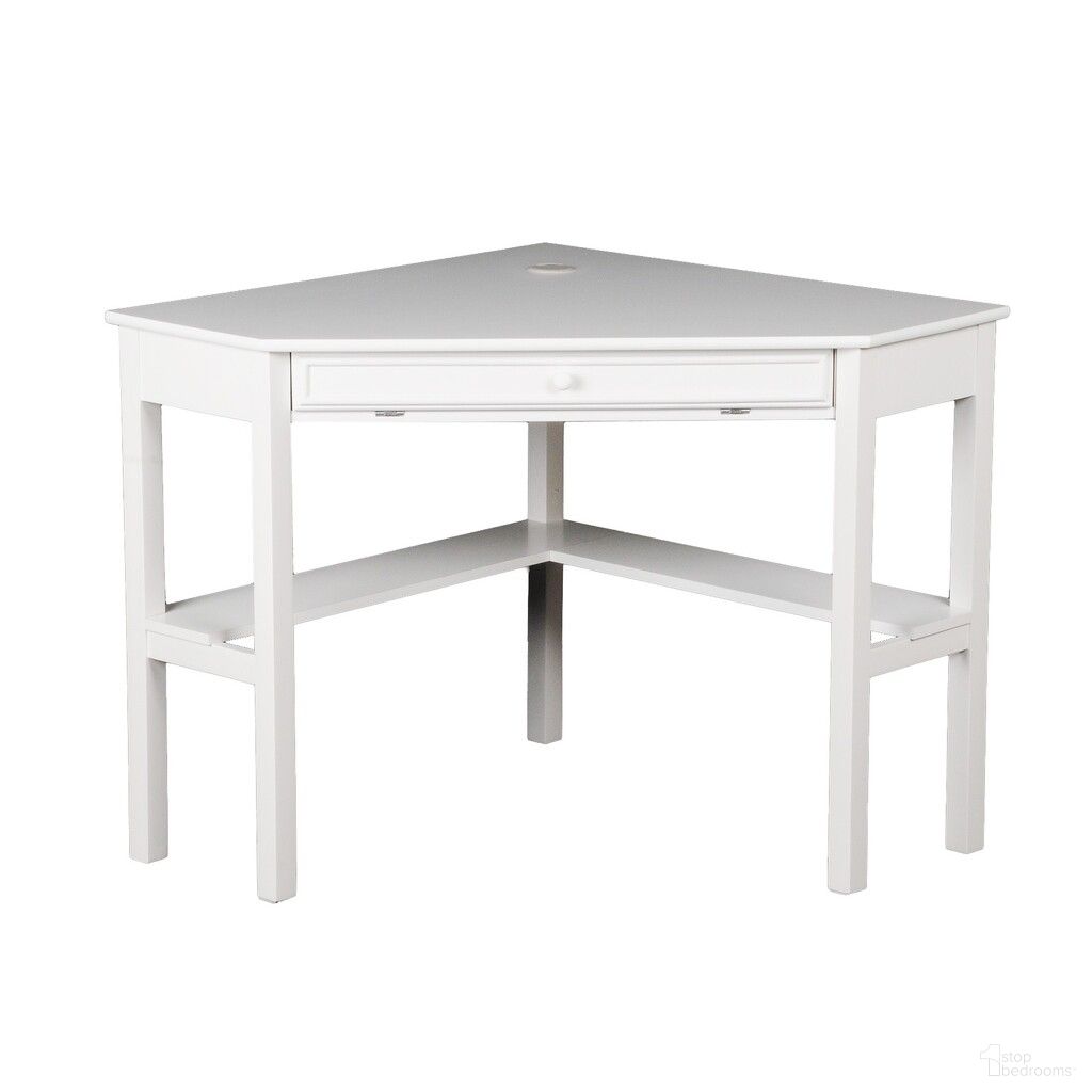 The appearance of 48 Inch Solid Wood Corner Writing Desk In White designed by Homeroots in the transitional interior design. This white piece of furniture was selected by 1StopBedrooms from to add a touch of cosiness and style into your home. Sku: 402031. Material: Solid Wood.