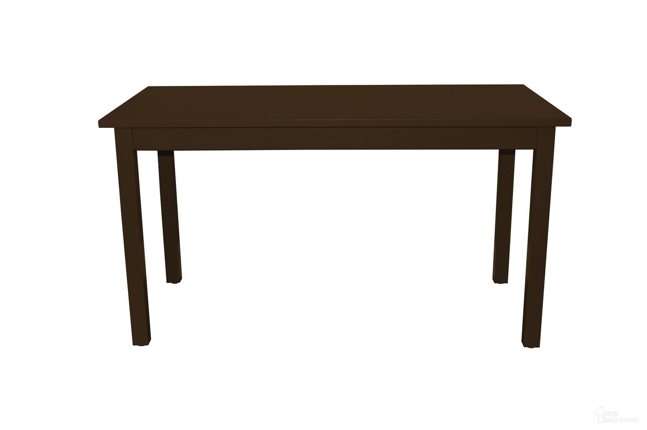 The appearance of 48 Inch Solid Wood Dining Table In Coffee designed by Homeroots in the transitional interior design. This coffee piece of furniture  was selected by 1StopBedrooms from  to add a touch of cosiness and style into your home. Sku: 548859. Table Base Style: Legs. Table Top Shape: Rectangular. Size: 27" x 48". Material: Solid Wood.