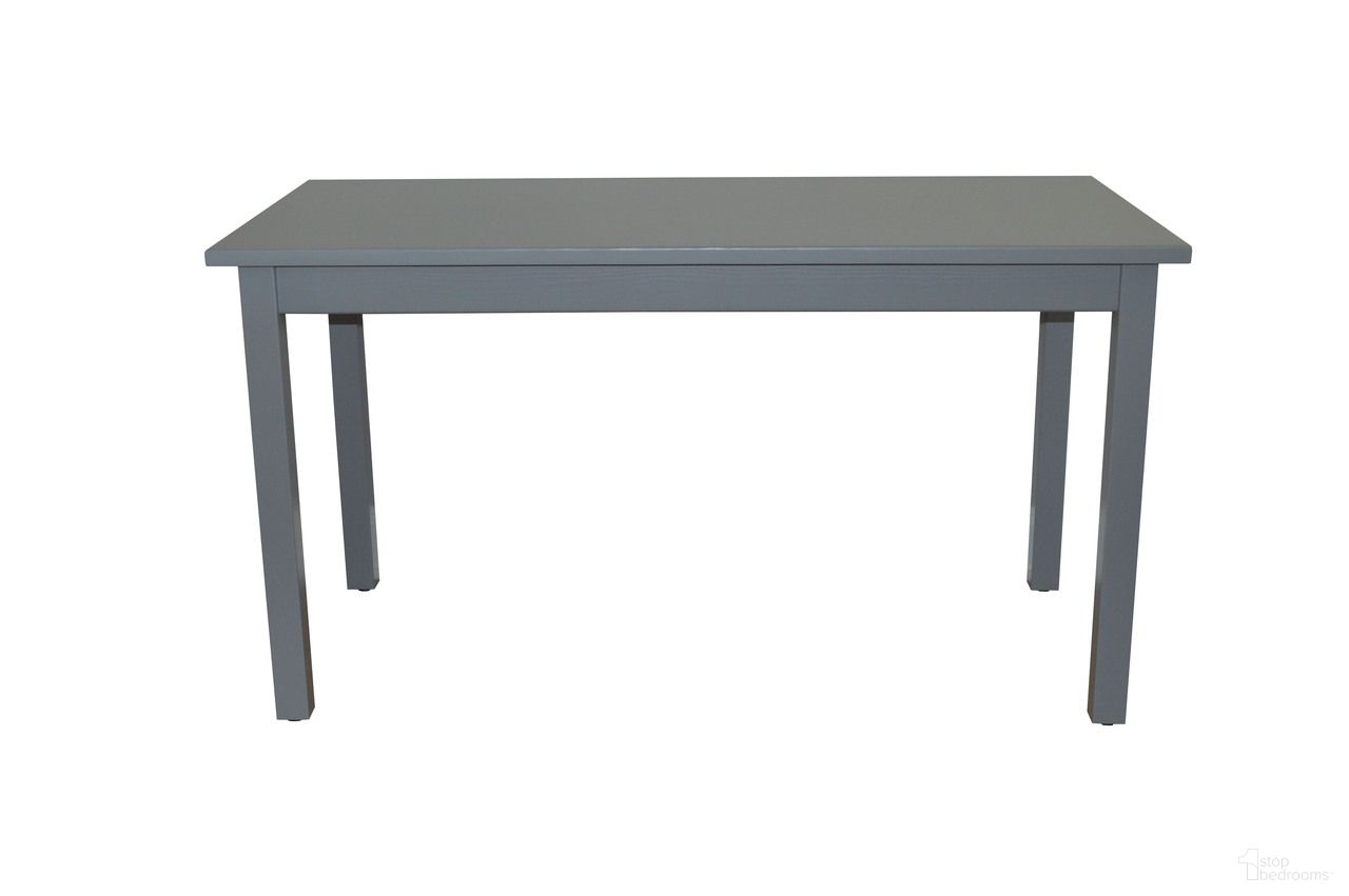 The appearance of 48 Inch Solid Wood Dining Table In Gray designed by Homeroots in the transitional interior design. This gray piece of furniture  was selected by 1StopBedrooms from  to add a touch of cosiness and style into your home. Sku: 548861. Table Base Style: Legs. Table Top Shape: Rectangular. Size: 27" x 48". Material: Solid Wood.