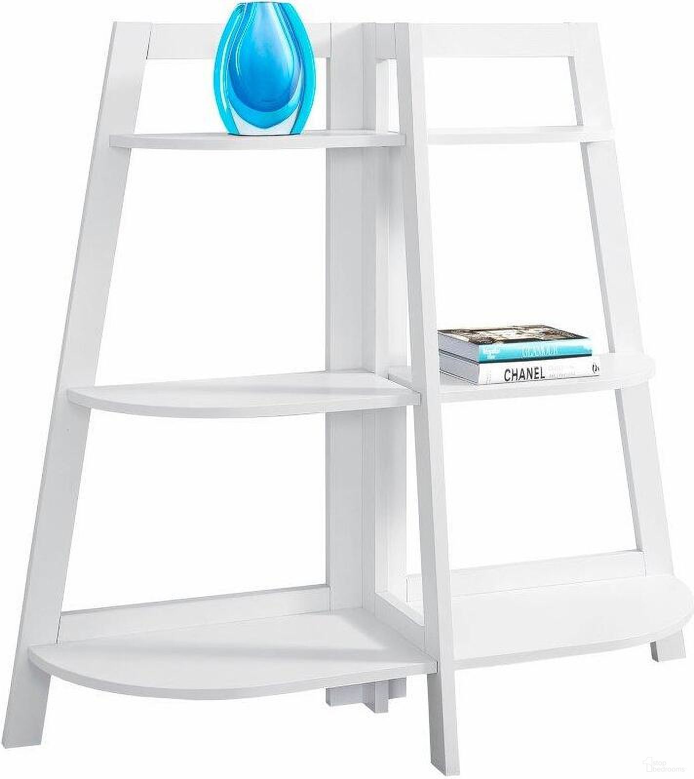 48 Inch White Accent Etagere