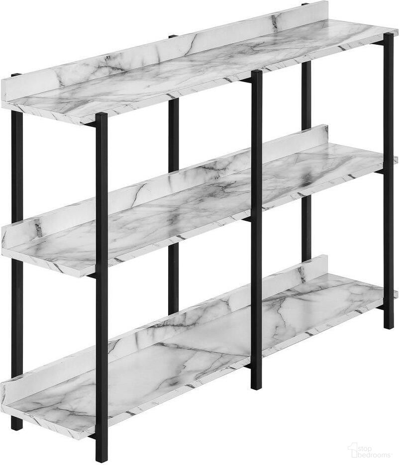 The appearance of 48 Inch White Marble And Black Metal Console designed by Monarch Specialties in the modern / contemporary interior design. This white piece of furniture was selected by 1StopBedrooms from to add a touch of cosiness and style into your home. Sku: I 2221. Material: Metal.