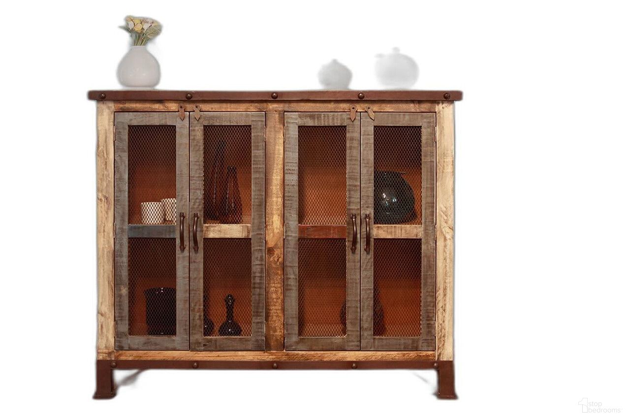 The appearance of 49 Inch Solid and Manufactured Wood Distressed Buffet Table In Brown designed by Homeroots in the rustic / southwestern interior design. This brown piece of furniture was selected by 1StopBedrooms from to add a touch of cosiness and style into your home. Sku: 527104. Material: Wood.