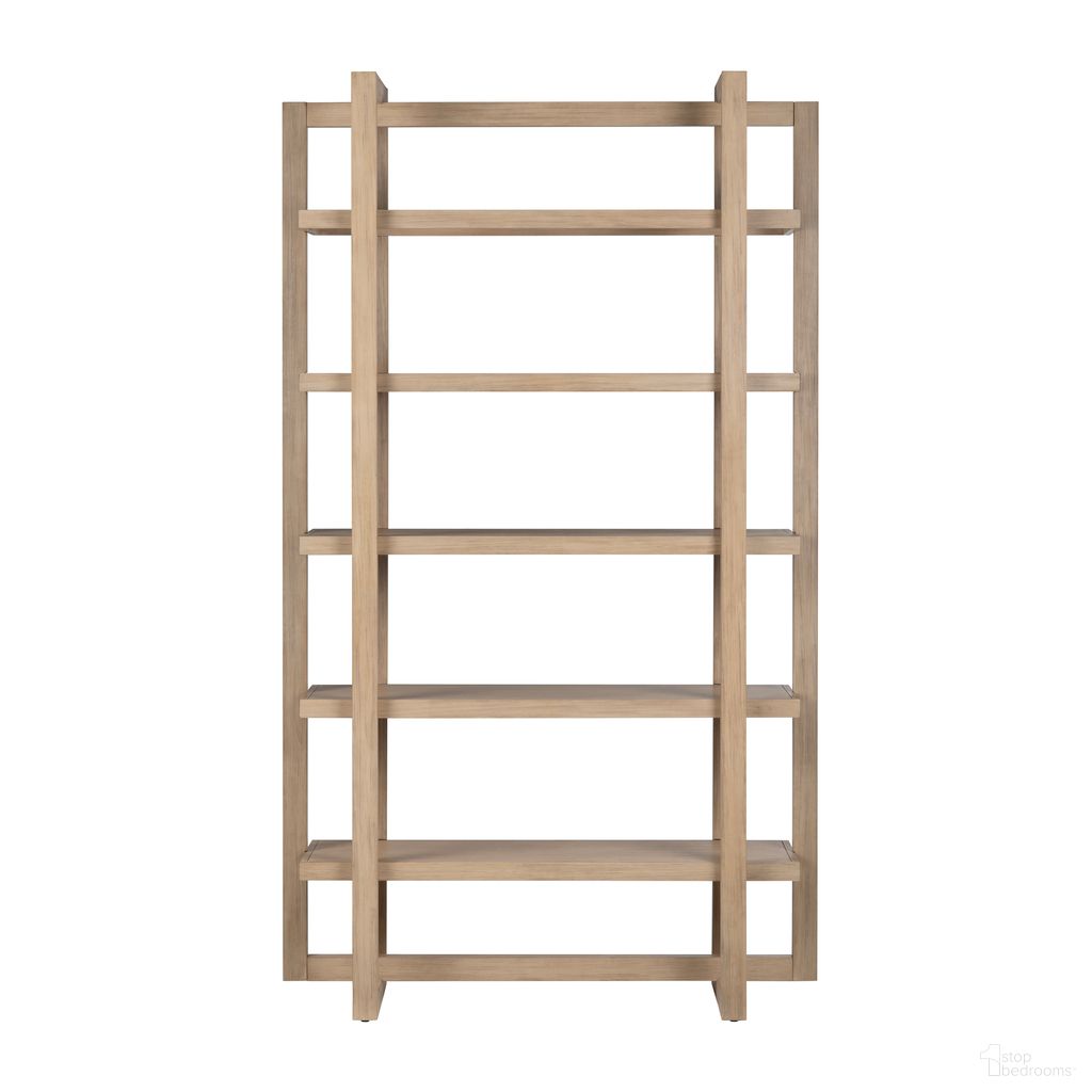 5 Shelf Etagere/Bookcase In Tan