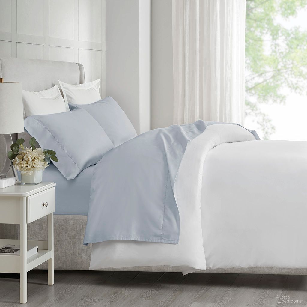 500 Thread Count Egyptian Cotton Deep Pocket 4 Piece Queen Sheet Set In Grey