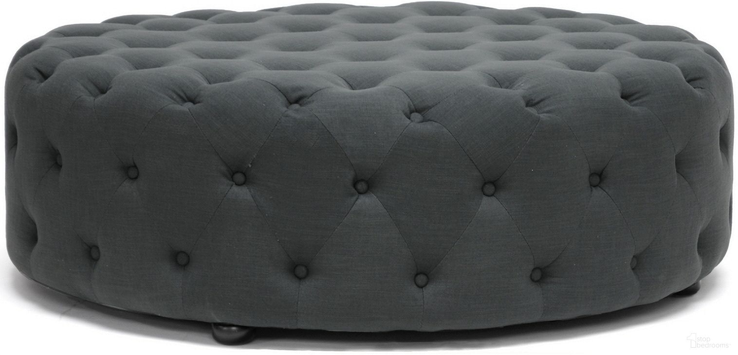 The appearance of Baxton Studio Cardiff Dark Gray Linen Modern Tufted Ottoman designed by Baxton Studio in the traditional interior design. This grey piece of furniture  was selected by 1StopBedrooms from Cardiff Collection to add a touch of cosiness and style into your home. Sku: 501-Gray-OTTO. Material: Linen.