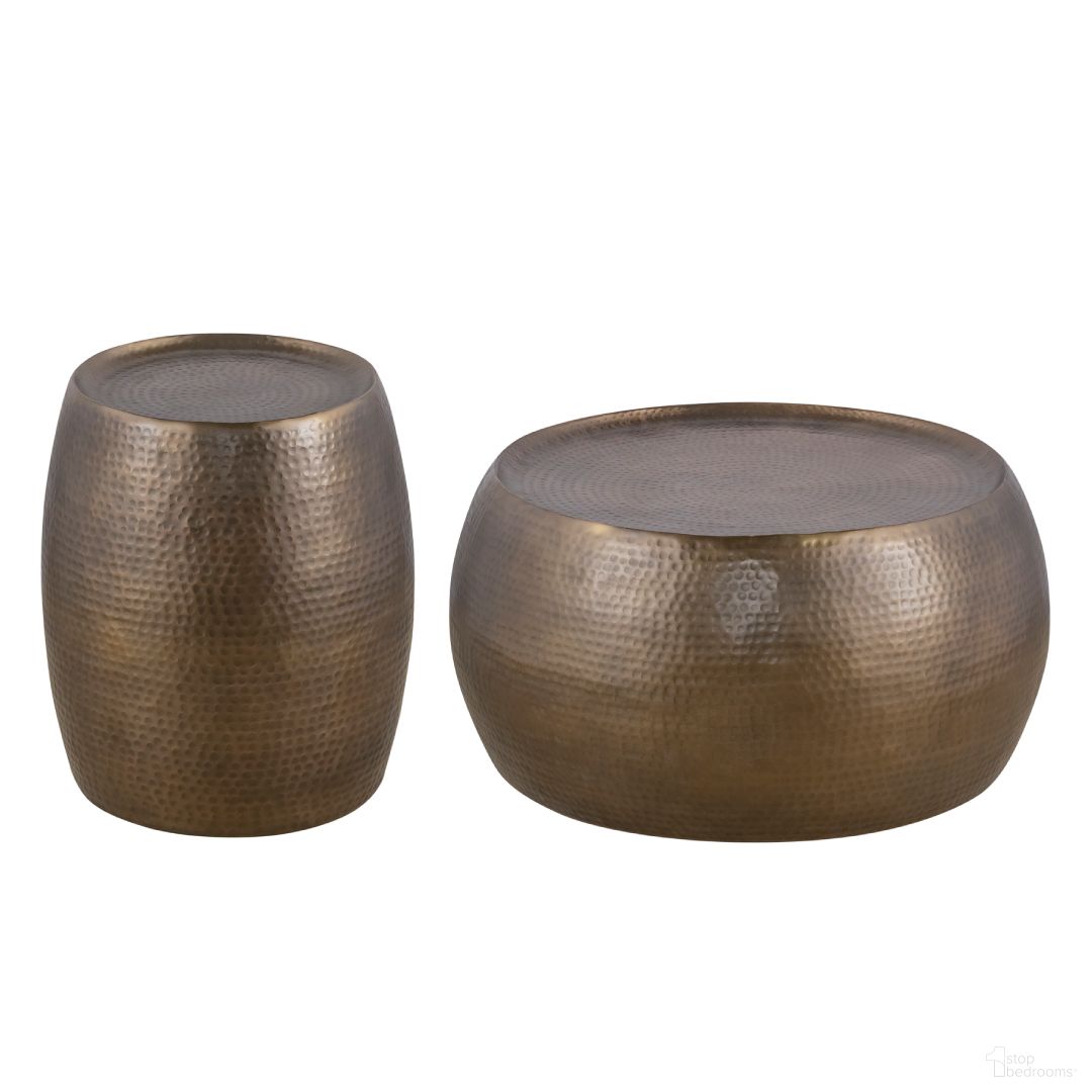 The appearance of 501 Occasional Table Set In Gold designed by Galaxy Home Furnishings in the modern / contemporary interior design. This gold piece of furniture  was selected by 1StopBedrooms from 501 Collection to add a touch of cosiness and style into your home. Sku: 601955556262;601955556293. Material: Metal.