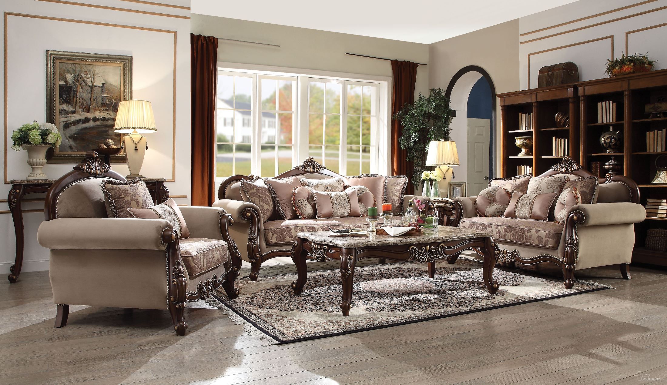 Mehadi Walnut Occasional Table Set