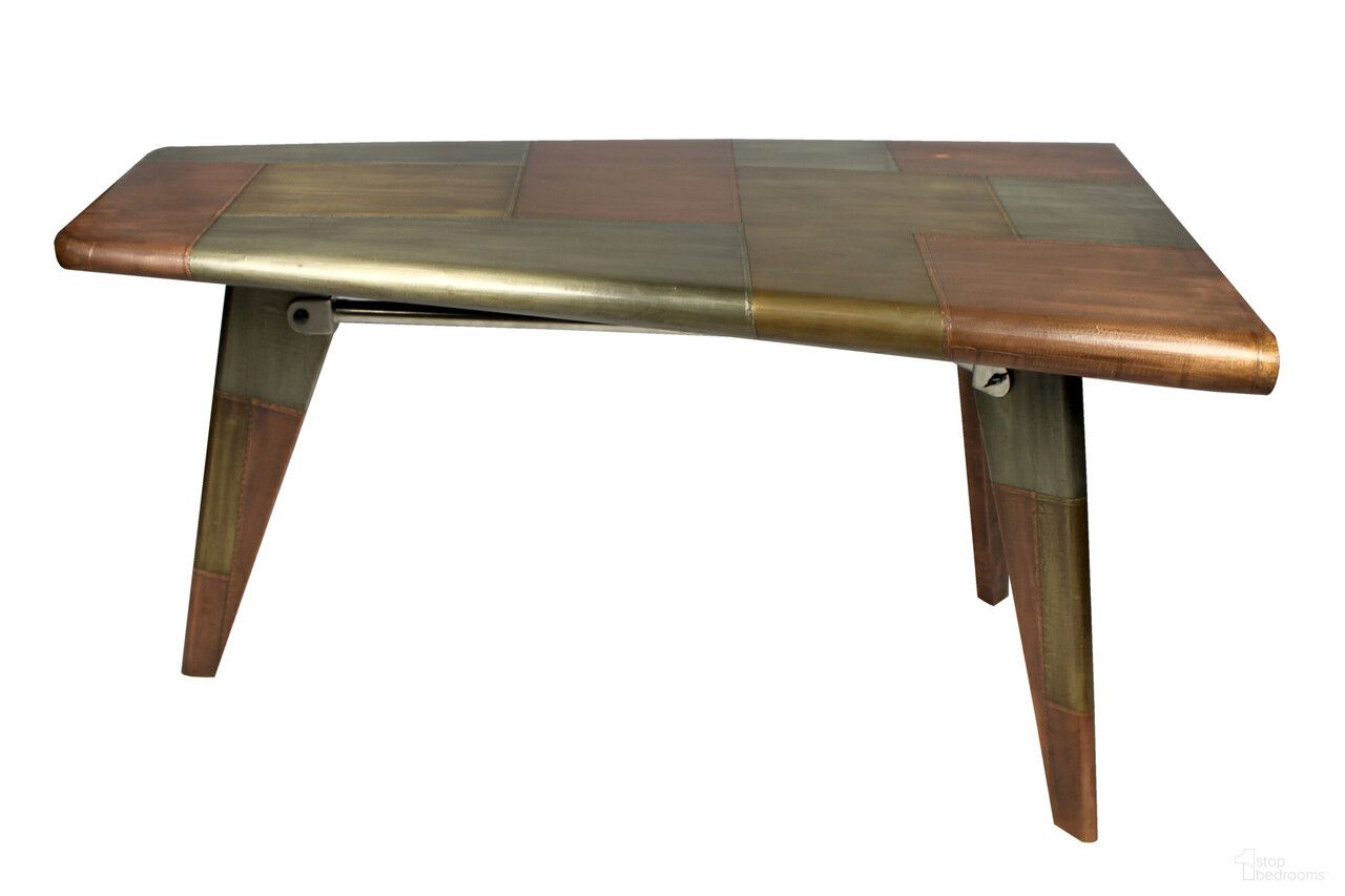 The appearance of 55 Inch Aluminum Writing Desk In Copper designed by Homeroots in the modern / contemporary interior design. This copper piece of furniture was selected by 1StopBedrooms from to add a touch of cosiness and style into your home. Sku: 489177. Material: Aluminum.