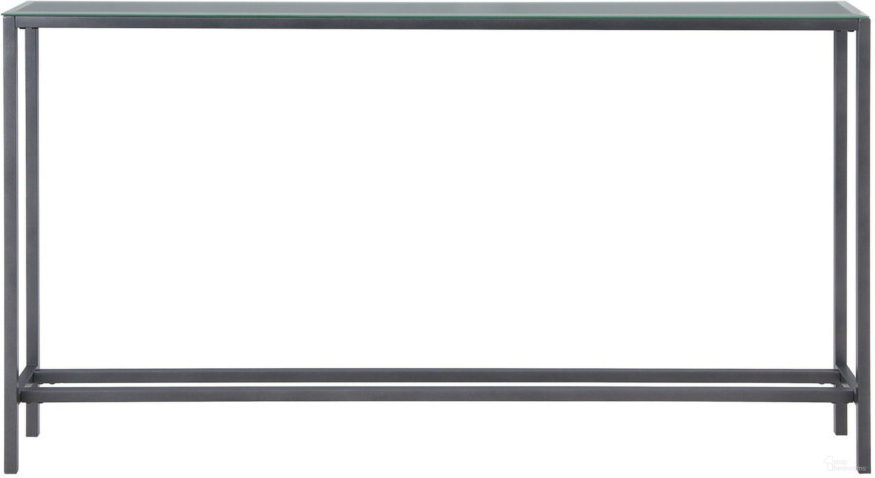 The appearance of 56 Inch Mirrored Glass Console Table In Silver and Gunmetal designed by Homeroots in the modern / contemporary interior design. This silver/gunmetal piece of furniture was selected by 1StopBedrooms from to add a touch of cosiness and style into your home. Sku: 402383. Material: Glass.