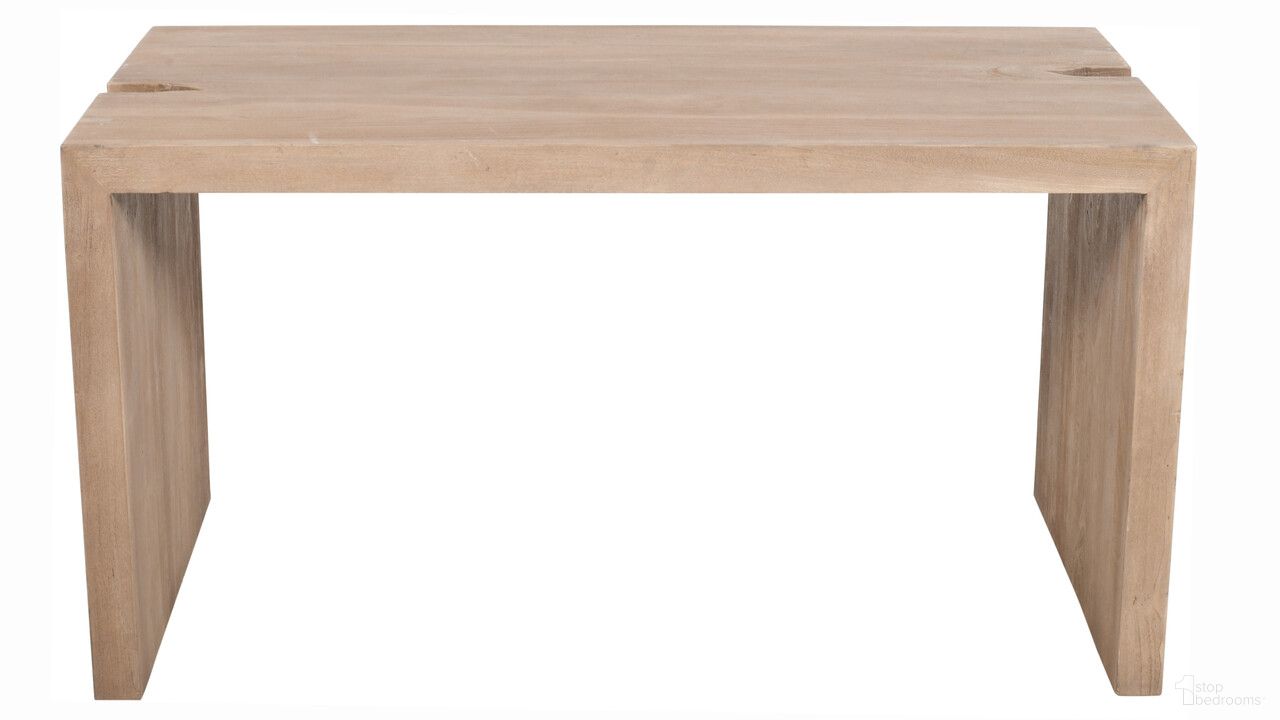 The appearance of 56 Inch Reclaimed Wood Sled Writing Desk In Ivory designed by Homeroots in the modern / contemporary interior design. This ivory piece of furniture was selected by 1StopBedrooms from to add a touch of cosiness and style into your home. Sku: 608137. Material: Solid Wood.